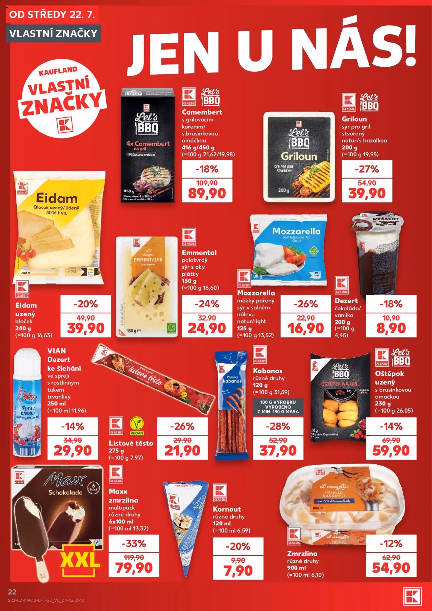 Kaufland leták - platný leták od 22.07.2026 strana 22 z 52