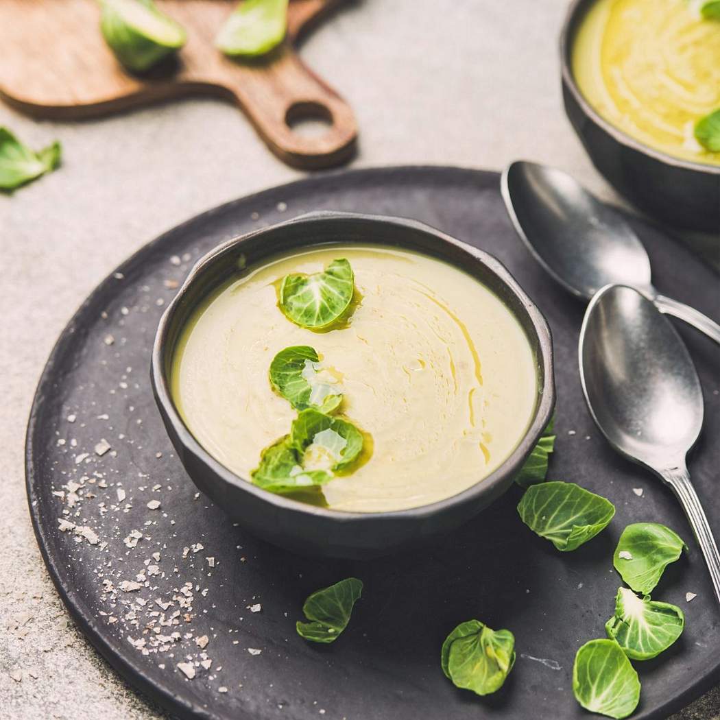 Zuppa di cavolini di Bruxelles