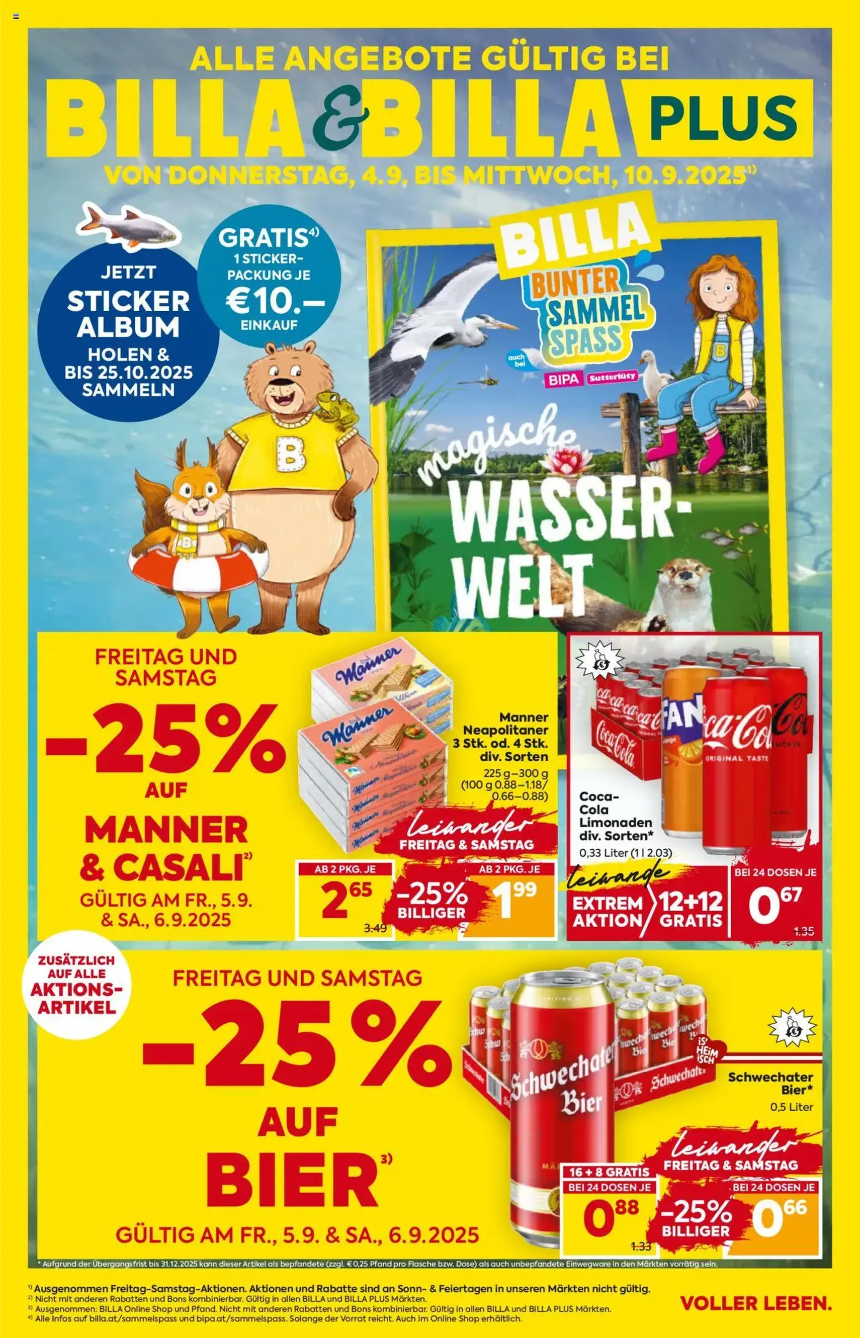 Billa Flugblatt - Gültiger Prospekt ab 04.09.2025, Seite 1 von insgesamt 16 Billa Flugblatt - Gültiger Prospekt ab 04.09.2025, Seite 1 von insgesamt 16