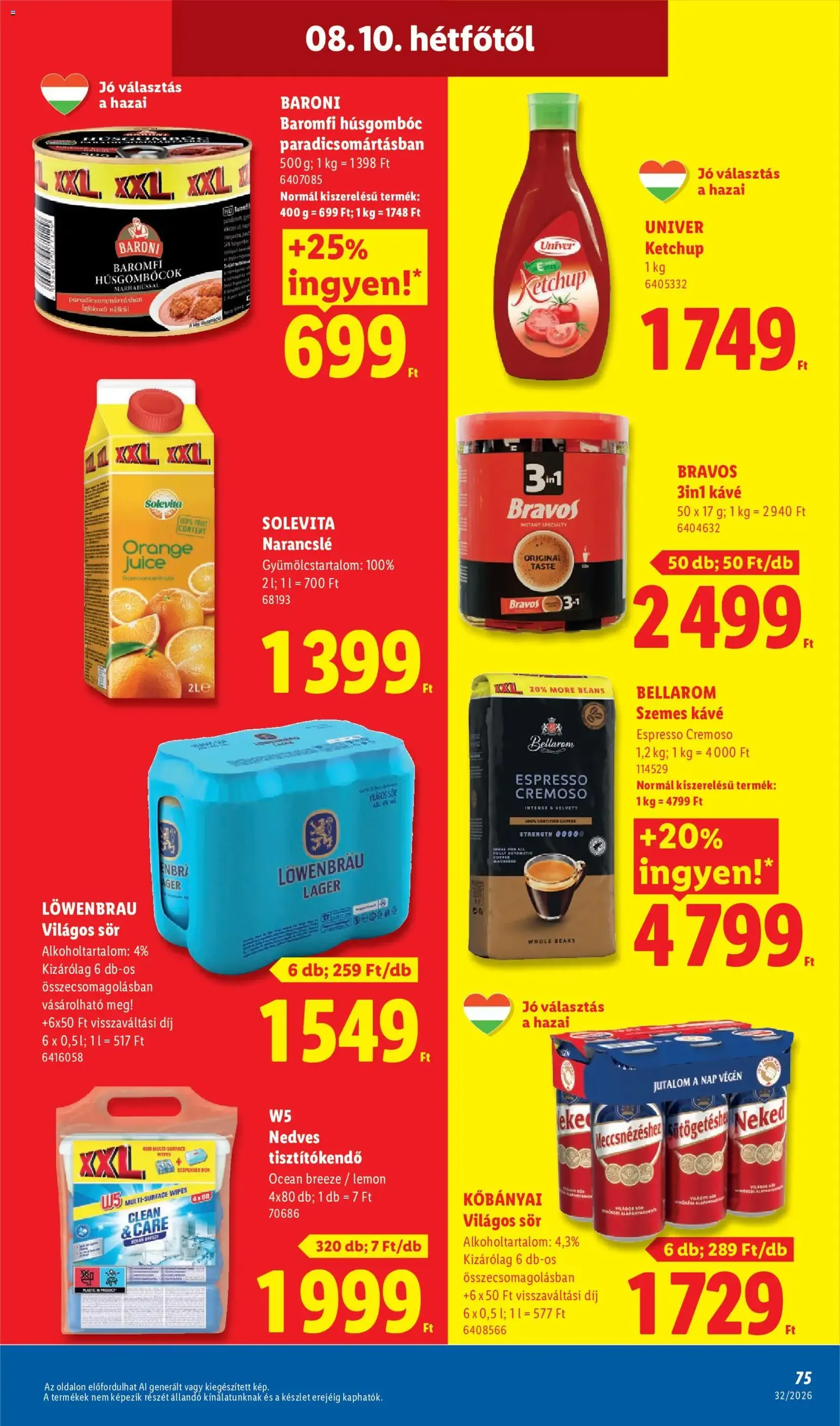 Lidl akciós újság - 2026.08.06. érvényes szórólap 75 oldal 80 oldalból