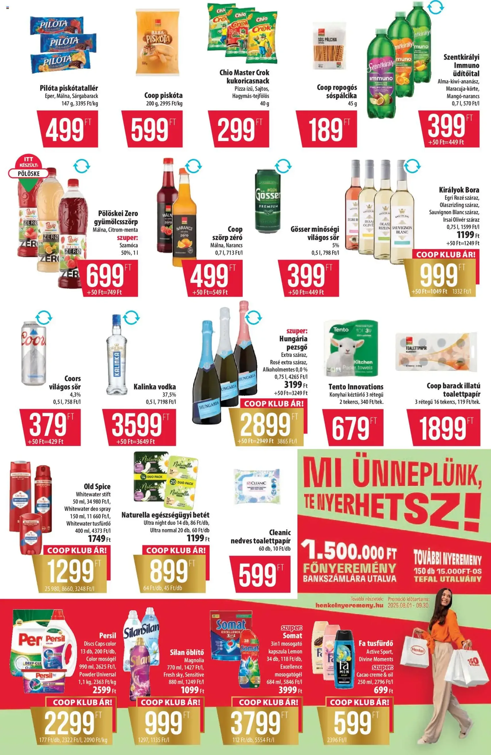 COOP akciós újság - 2026.07.30. érvényes szórólap 7 oldal 8 oldalból