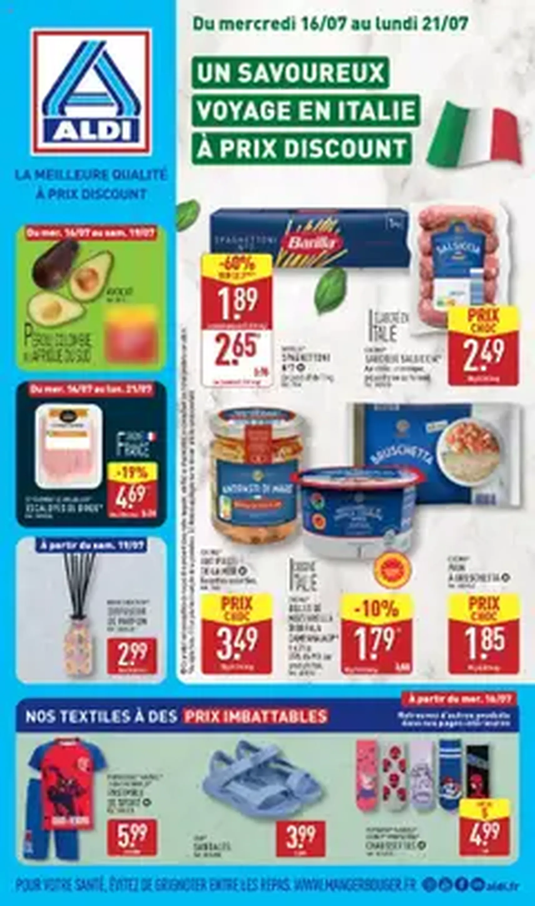 Aldi catalogue semaine 29 - brochure valable à partir du 16/07/2025, page 1 sur 1