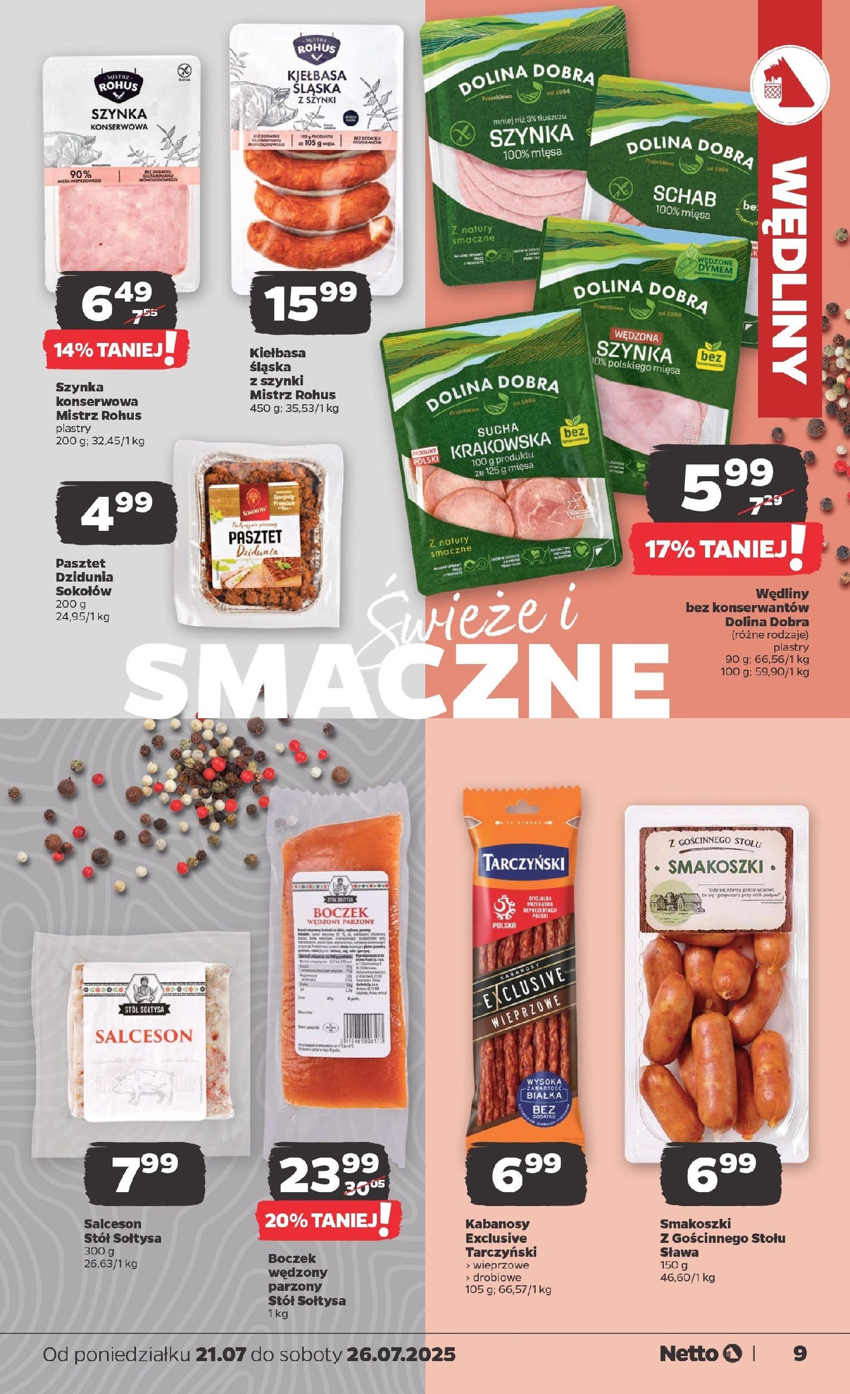 Netto gazetka - Spożywcza - ważny gazetka od 21.07.2025 strona 9 z 31