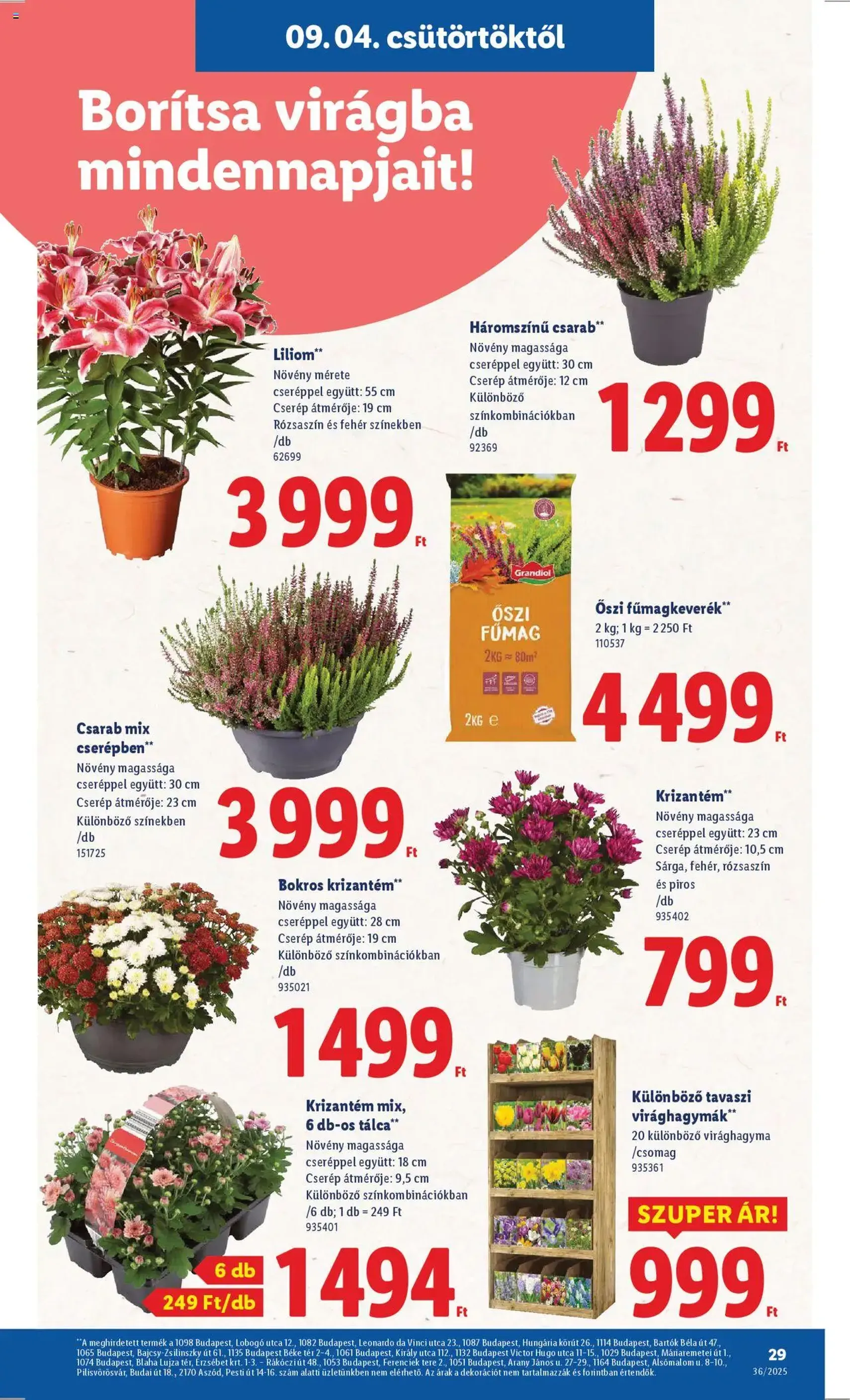 Lidl Akciós újság - 2025.09.04. érvényes szórólap 29 oldal 70 oldalból Lidl Akciós újság - 2025.09.04. érvényes szórólap 29 oldal 70 oldalból