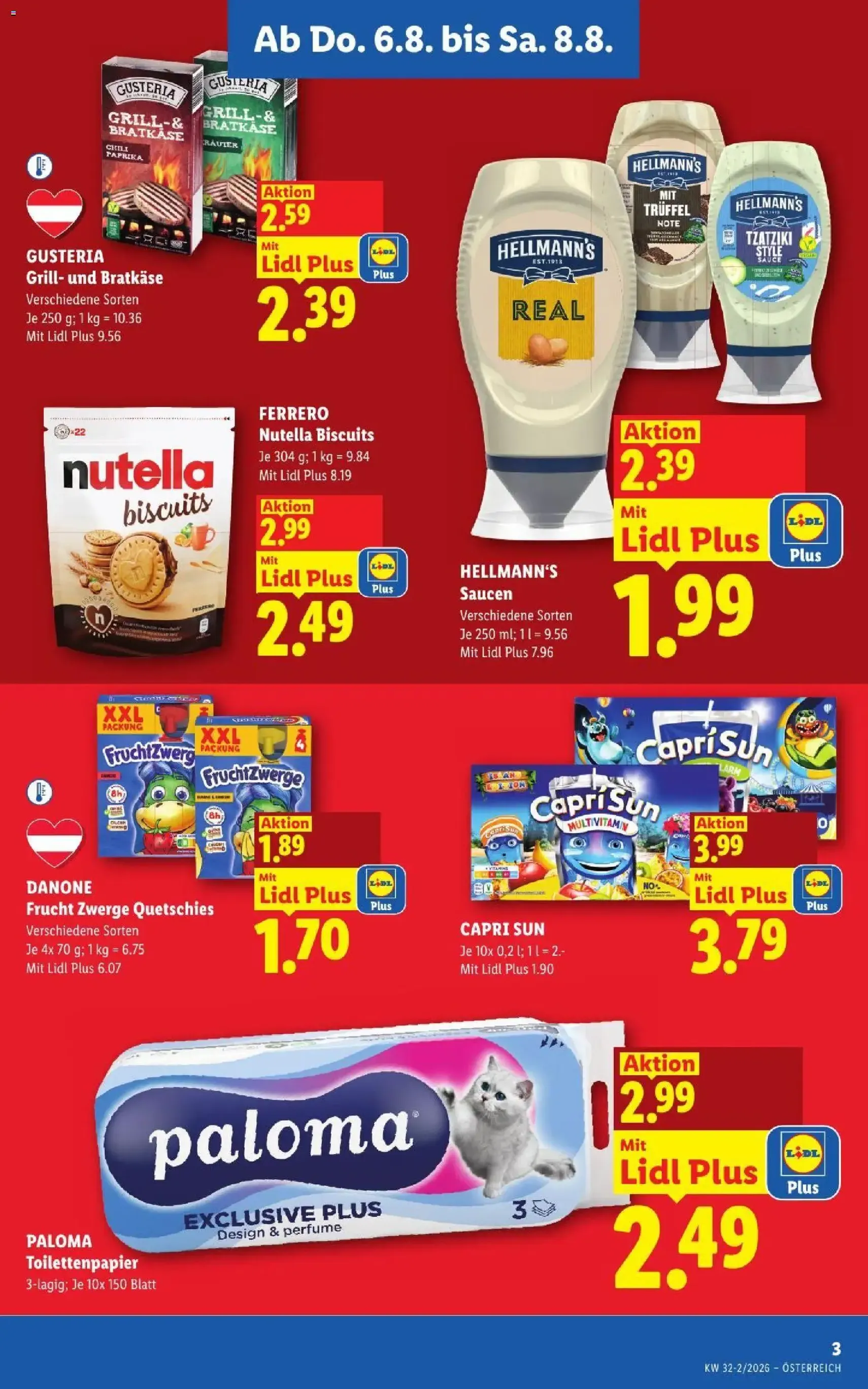 Lidl - Flugblatt - Gültiger Prospekt ab 06.08.2026, Seite 3 von insgesamt 52