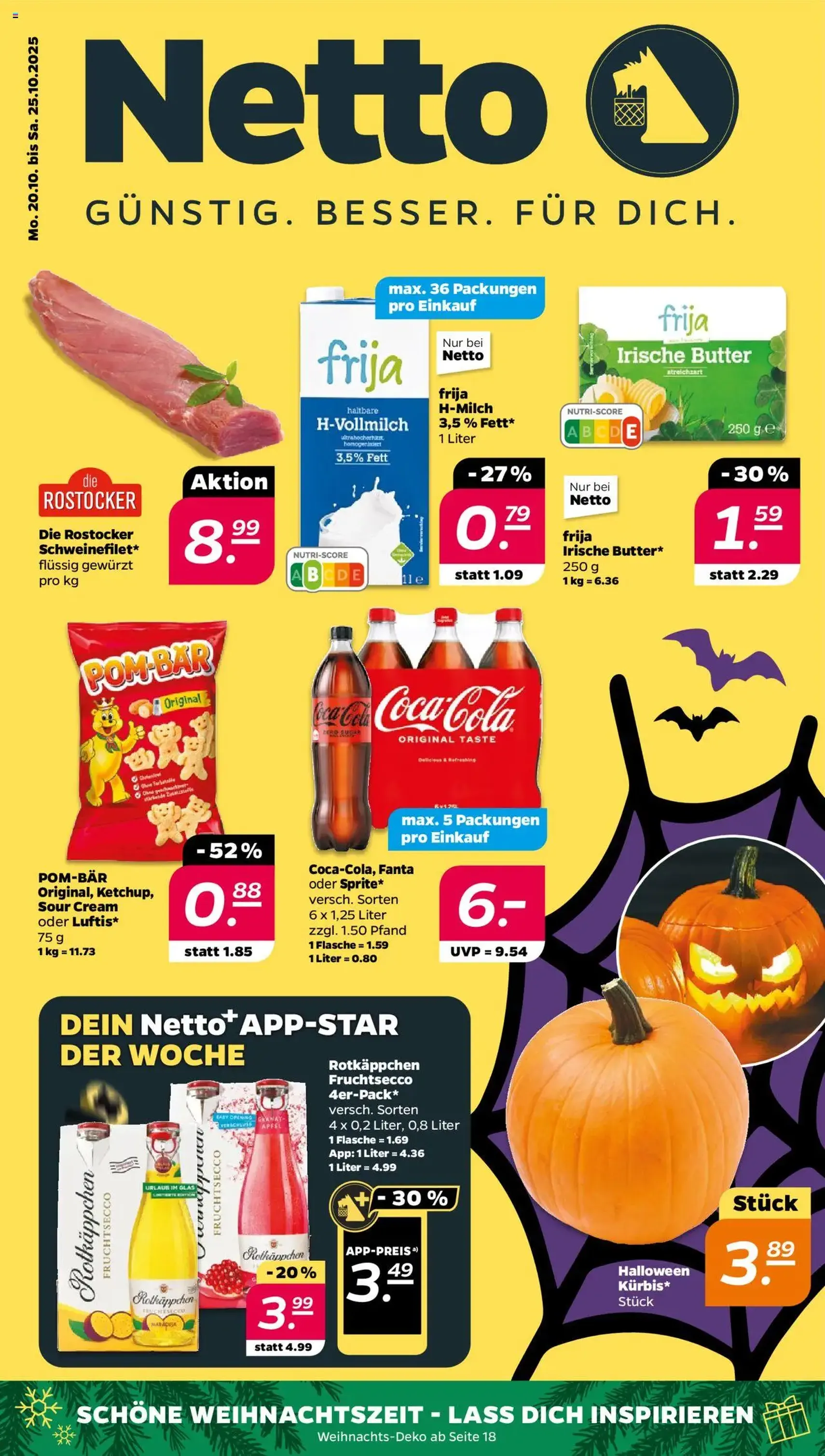 Netto Prospekt - Gültiger Prospekt ab 20.10.2025, Seite 1 von insgesamt 41 Netto Prospekt - Gültiger Prospekt ab 20.10.2025, Seite 1 von insgesamt 41