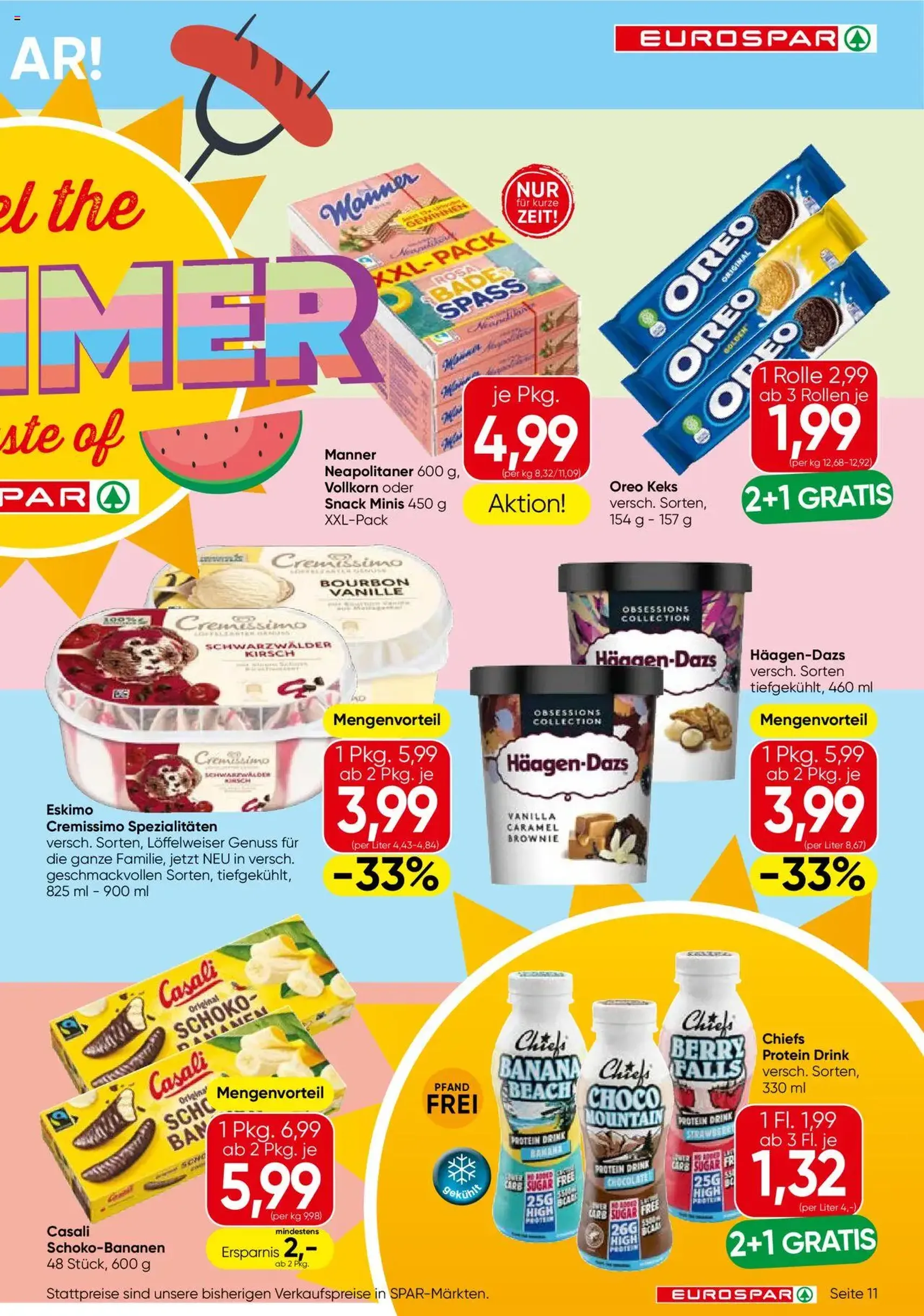 Eurospar Flugblatt - Gültiger Prospekt ab 31.07.2025, Seite 11 von insgesamt 16 Eurospar Flugblatt - Gültiger Prospekt ab 31.07.2025, Seite 11 von insgesamt 16