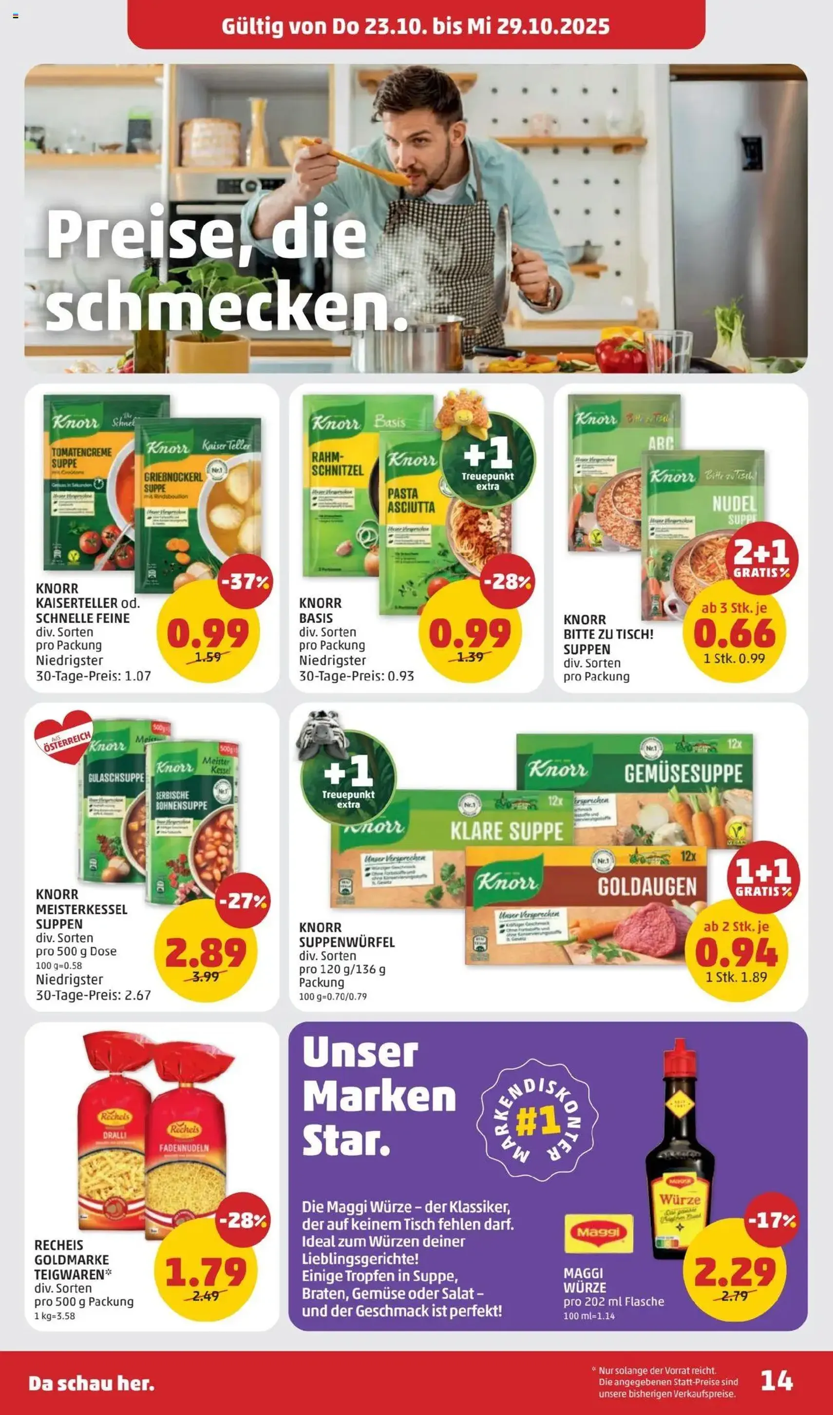 Penny Markt Flugblatt - Gültiger Prospekt ab 23.10.2025, Seite 14 von insgesamt 32 Penny Markt Flugblatt - Gültiger Prospekt ab 23.10.2025, Seite 14 von insgesamt 32