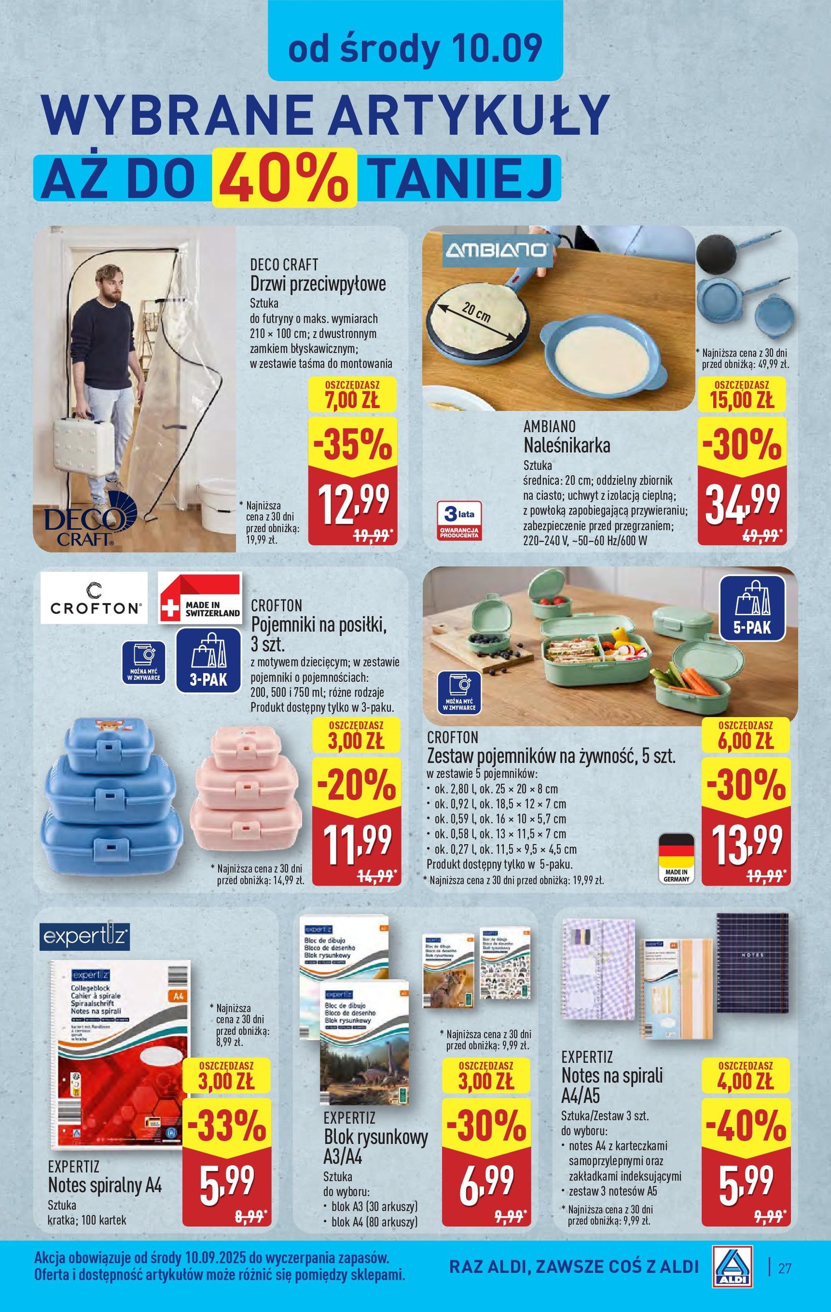 Aldi Gazetka - ważny gazetka od 08.09.2025 strona 27 z 44 Aldi Gazetka - ważny gazetka od 08.09.2025 strona 27 z 44