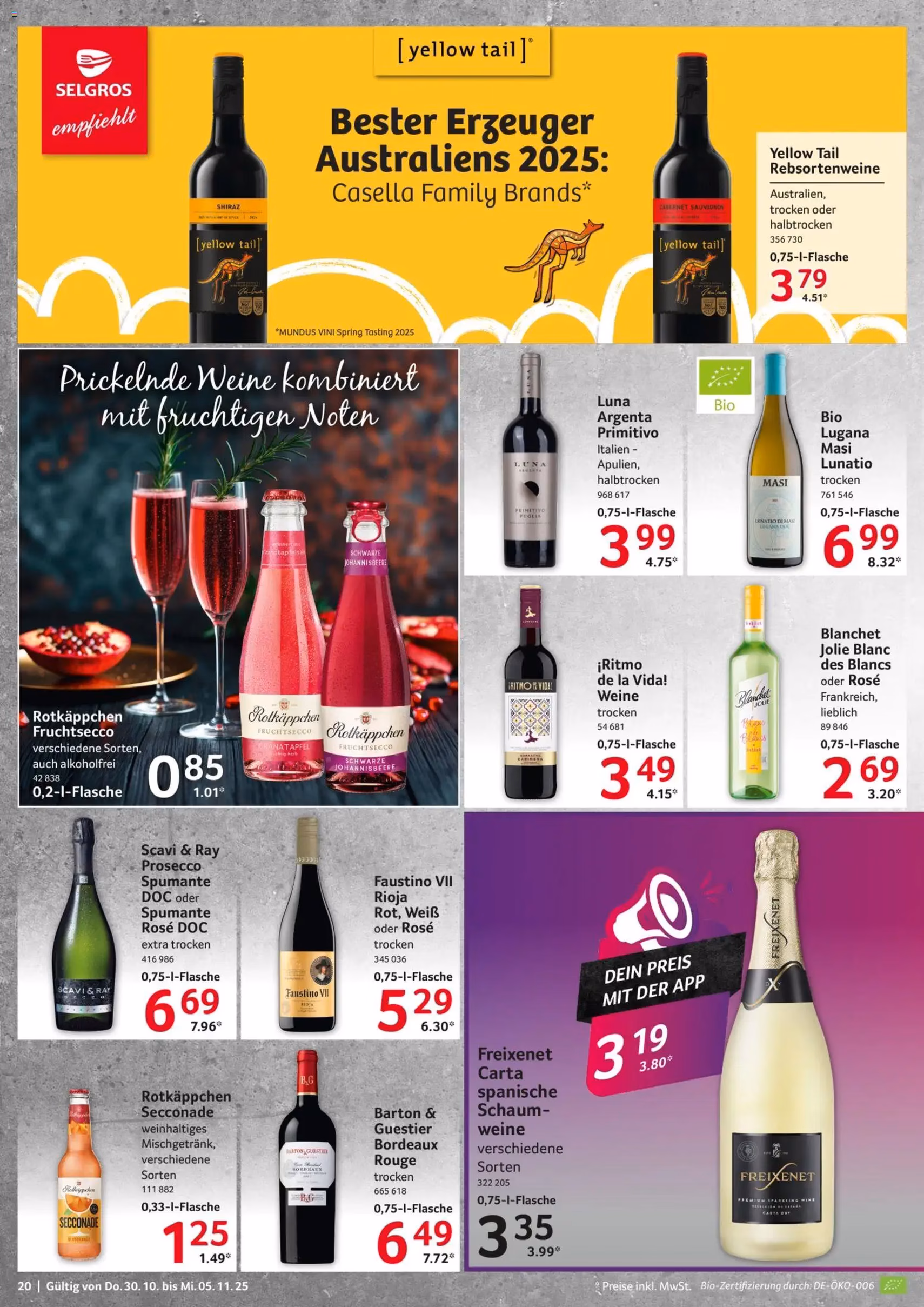 Selgros Prospekt - Gültiger Prospekt ab 30.10.2025, Seite 20 von insgesamt 32 Selgros Prospekt - Gültiger Prospekt ab 30.10.2025, Seite 20 von insgesamt 32