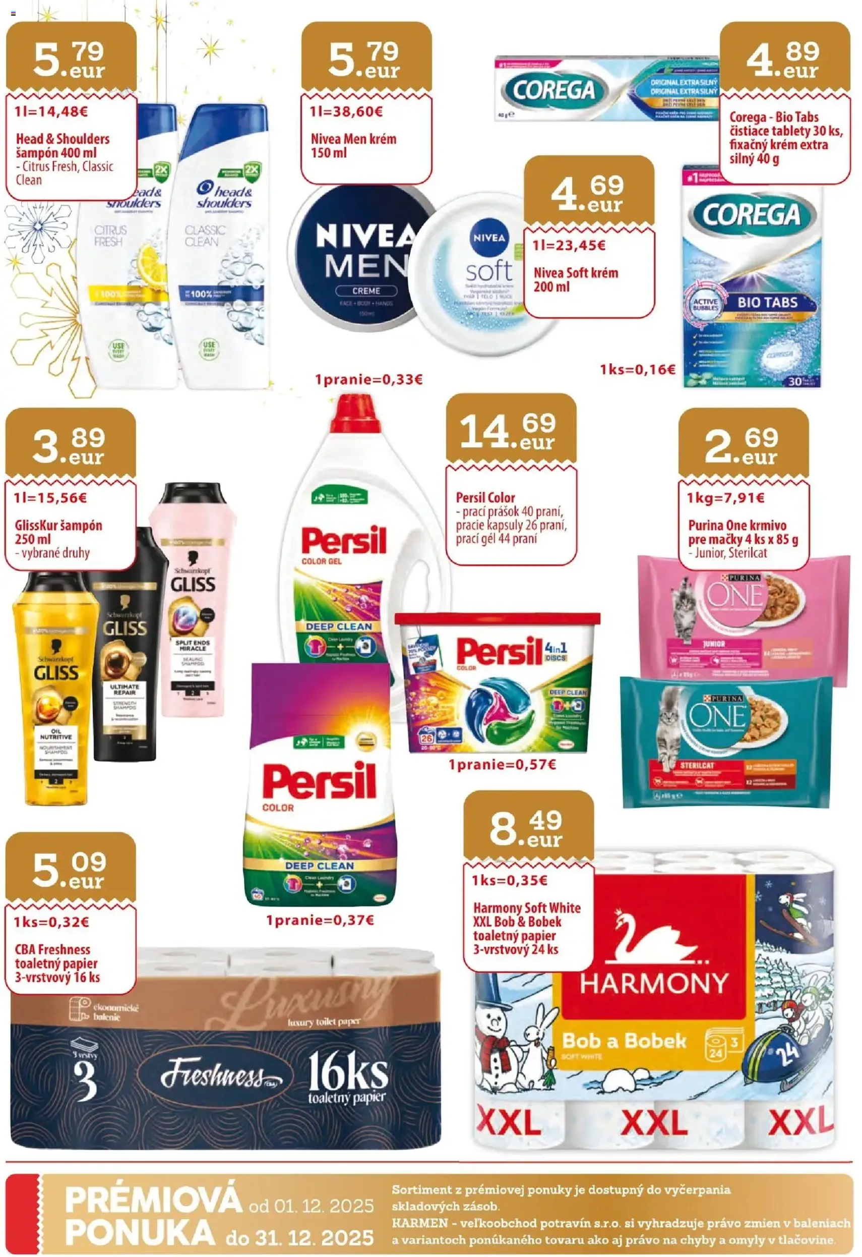 KARMEN CBA leták - platný leták od 01.12.2025 strana 32 z 32