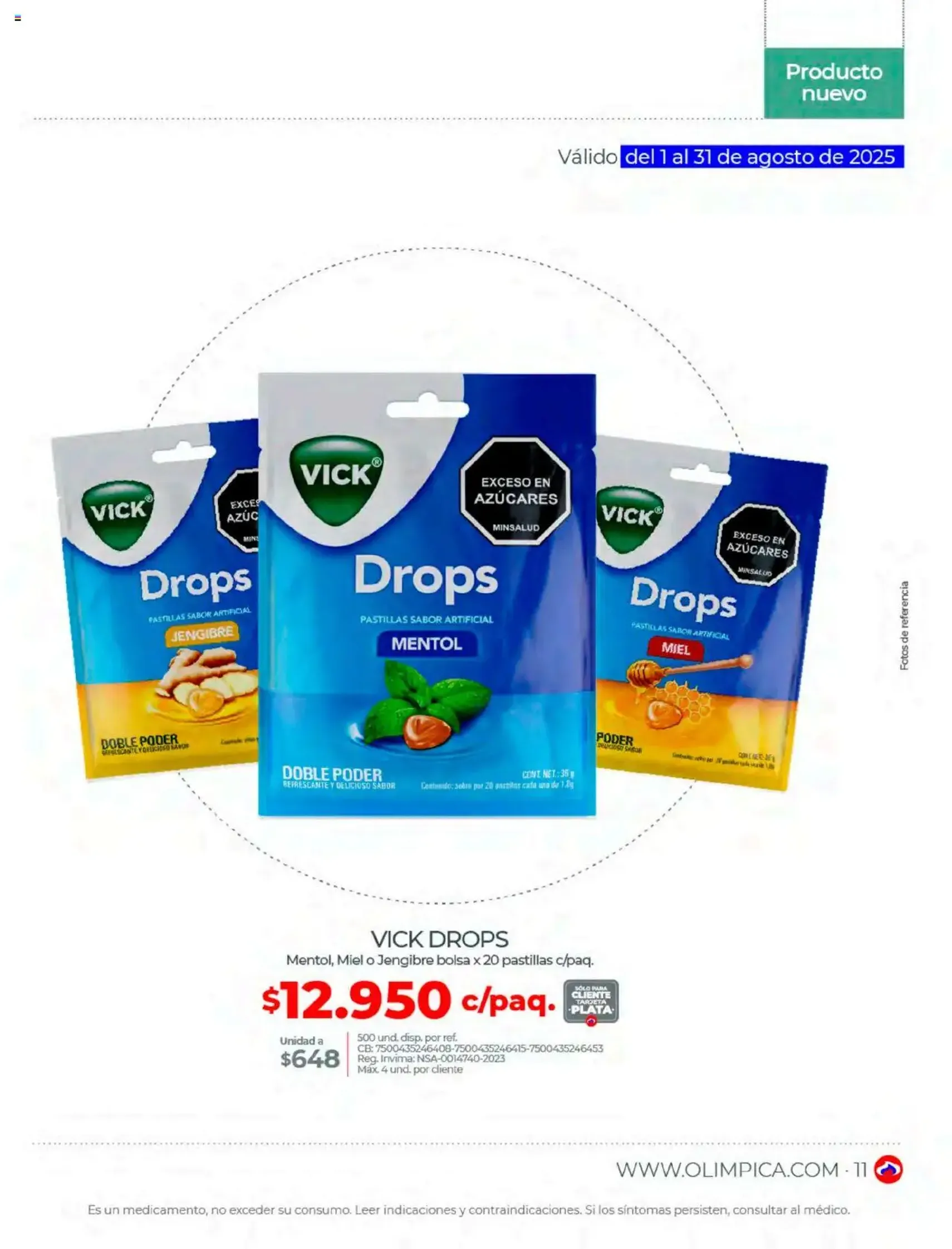 Olímpica - Ofertas Saludables - folleto válido desde 01/08/2025 página 11 de 15