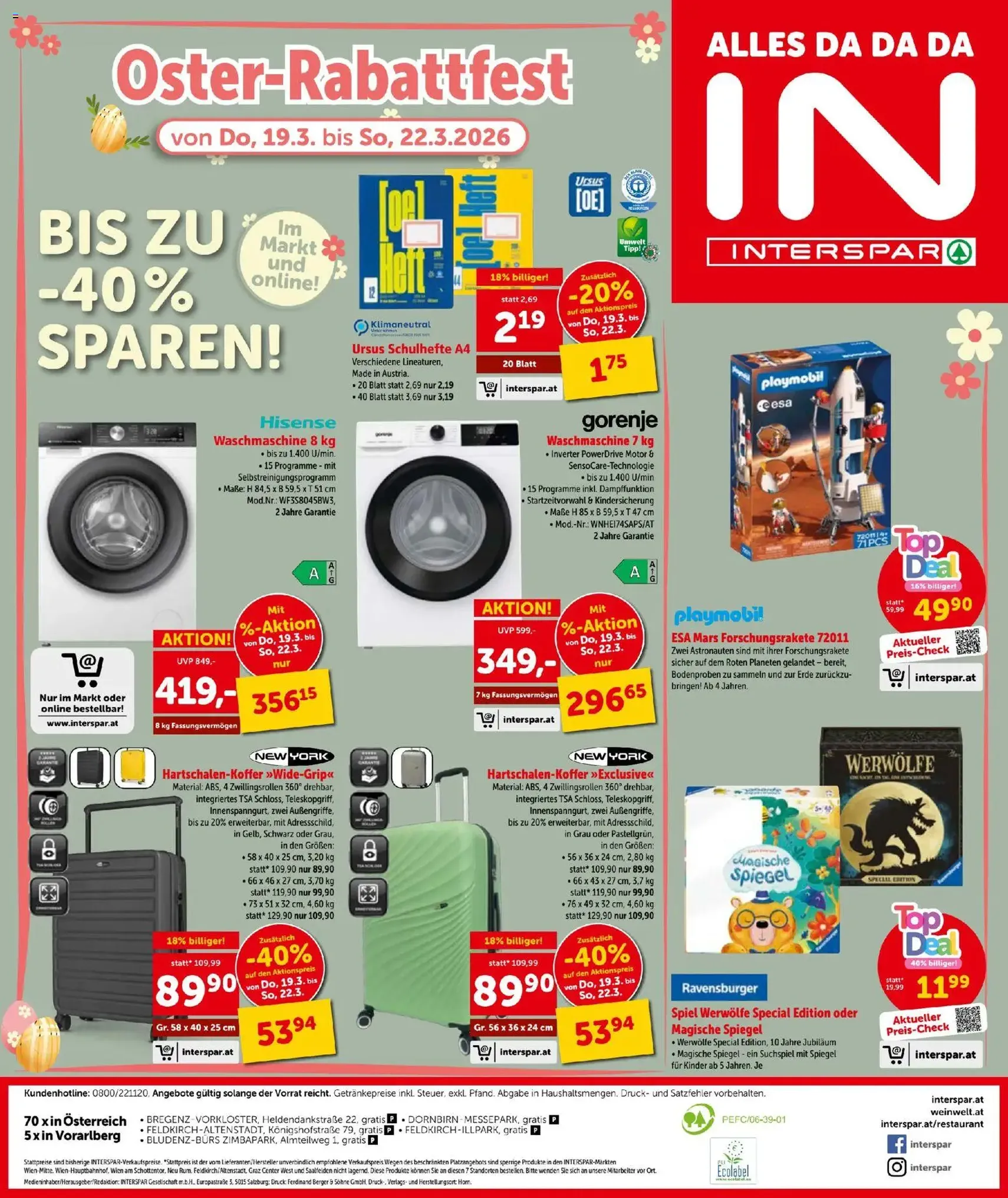 Interspar - Flugblatt - Gültiger Prospekt ab 19.03.2026, Seite 16 von insgesamt 16