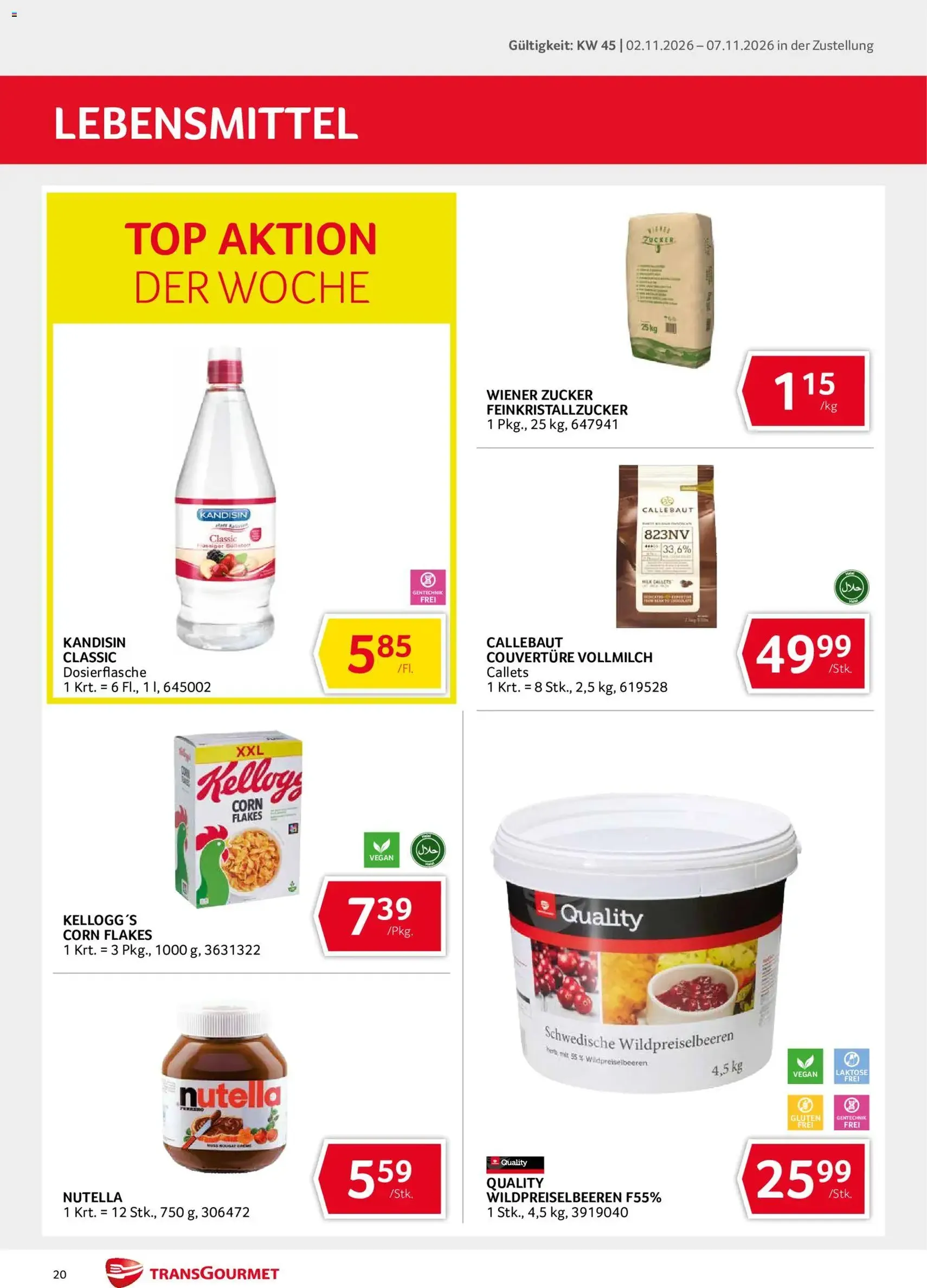 Transgourmet Flugblatt - Gültiger Prospekt ab 02.11.2026, Seite 20 von insgesamt 36