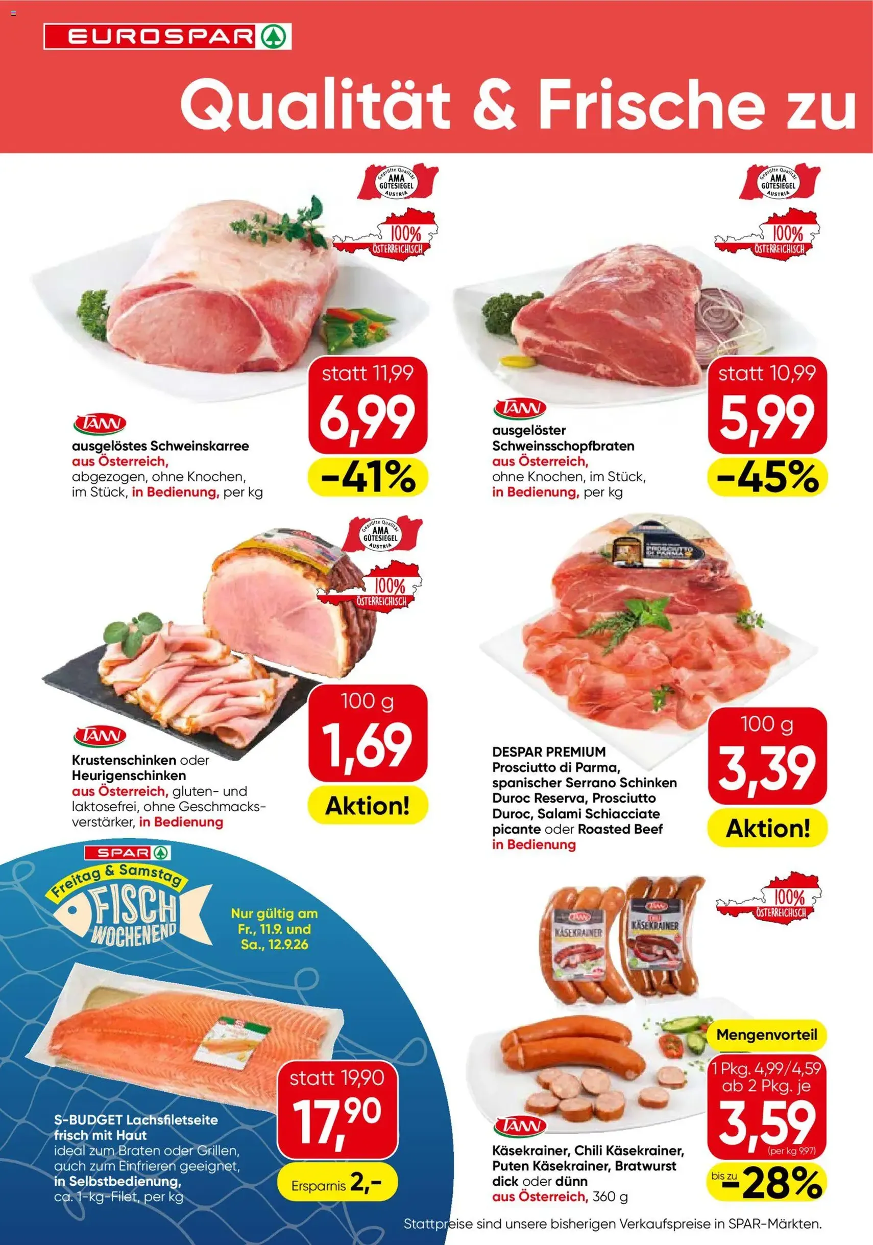 Eurospar Flugblatt - Gültiger Prospekt ab 10.09.2026, Seite 2 von insgesamt 16