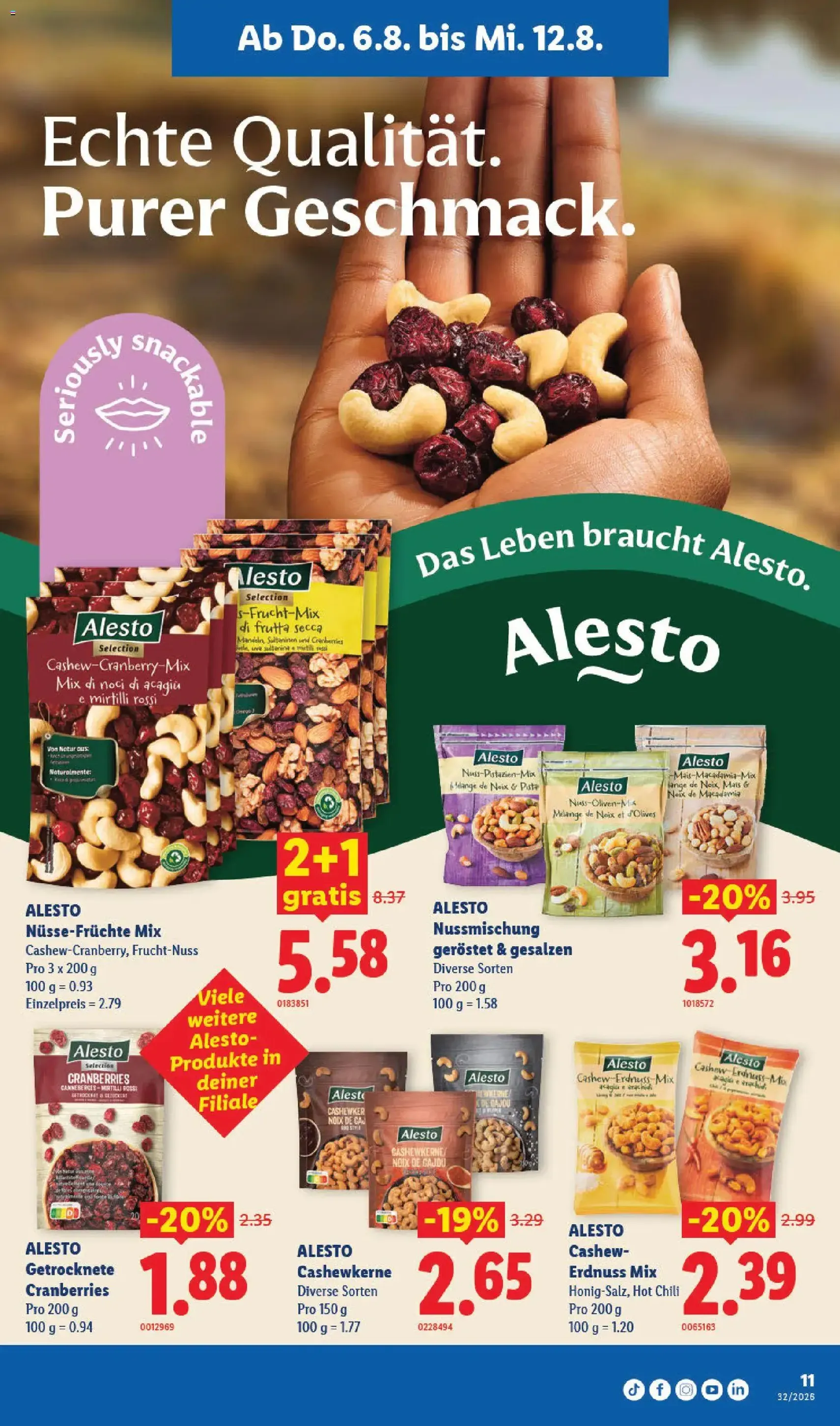 Lidl aktionen - Gültiger Prospekt ab 06.08.2026, Seite 11 von insgesamt 32