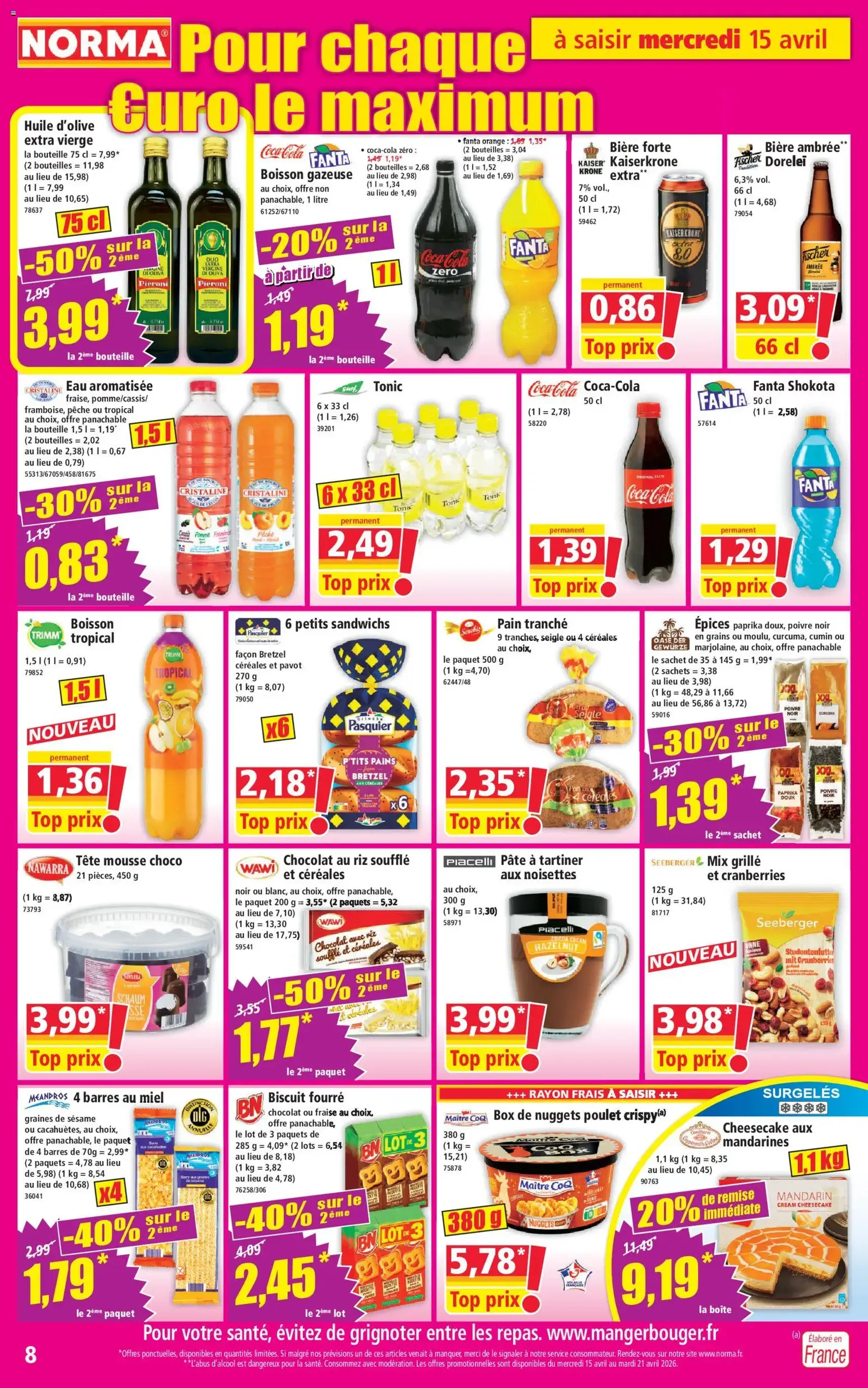 Norma catalogue - brochure valable à partir du 15/04/2026, page 8 sur 14