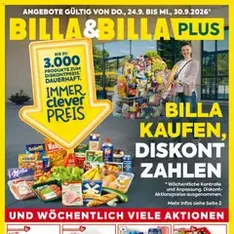Billa Flugblatt - Prospekt Vorschau gültig ab 24.09.2026