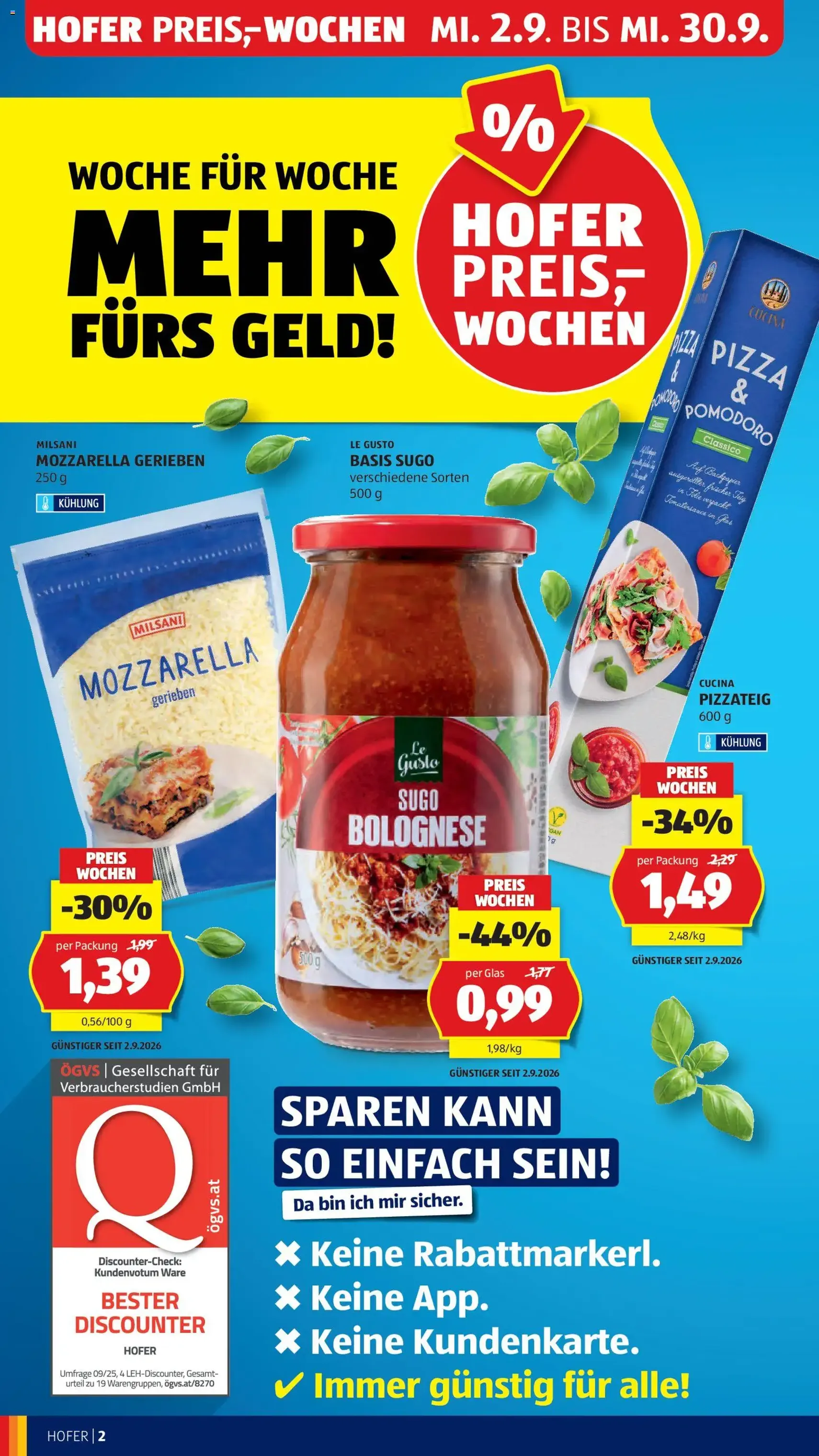 Hofer Flugblatt - Gültiger Prospekt ab 11.09.2026, Seite 8 von insgesamt 47