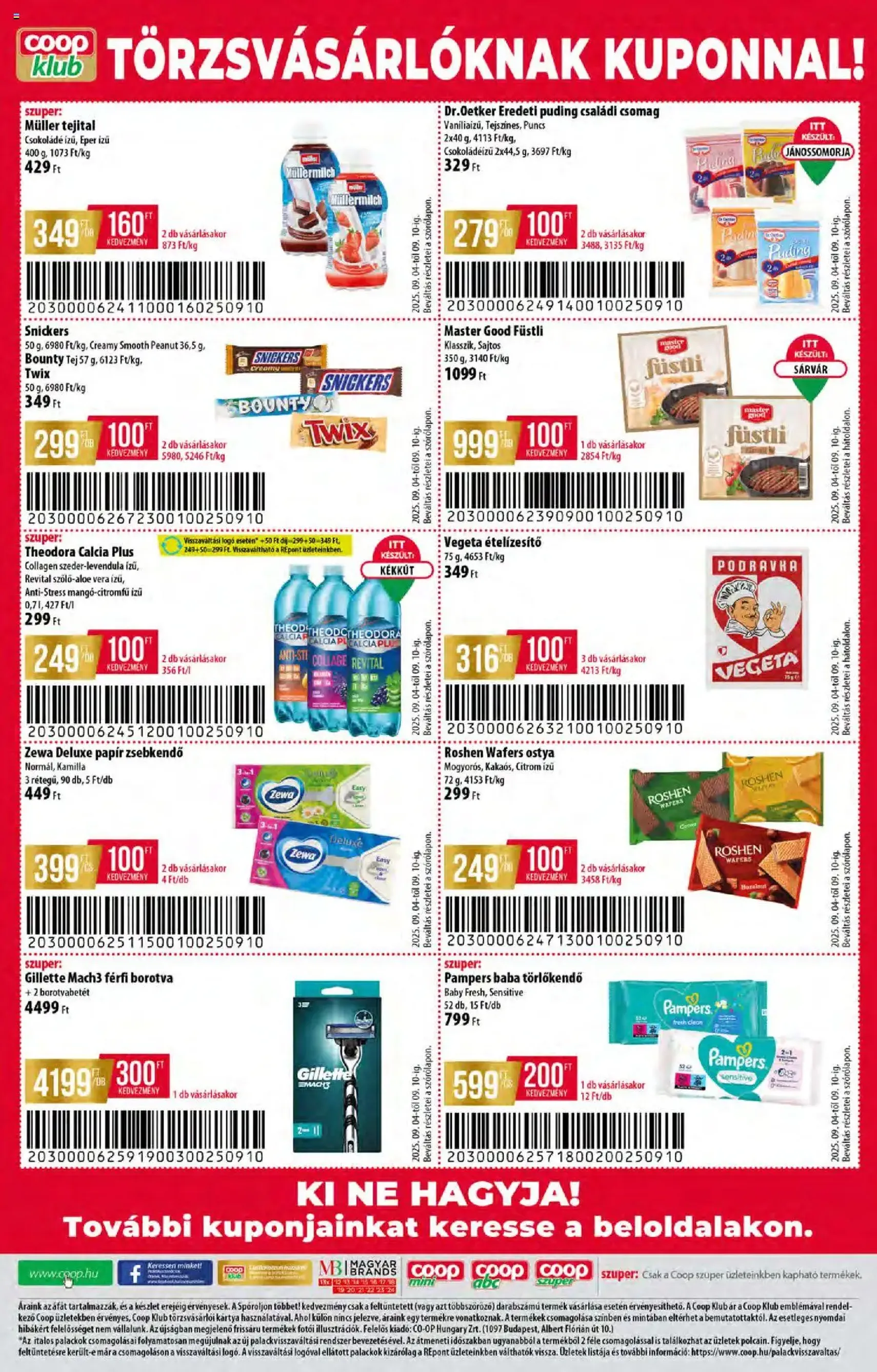 COOP Akciós újság - 2025.09.04. érvényes szórólap 12 oldal 12 oldalból COOP Akciós újság - 2025.09.04. érvényes szórólap 12 oldal 12 oldalból