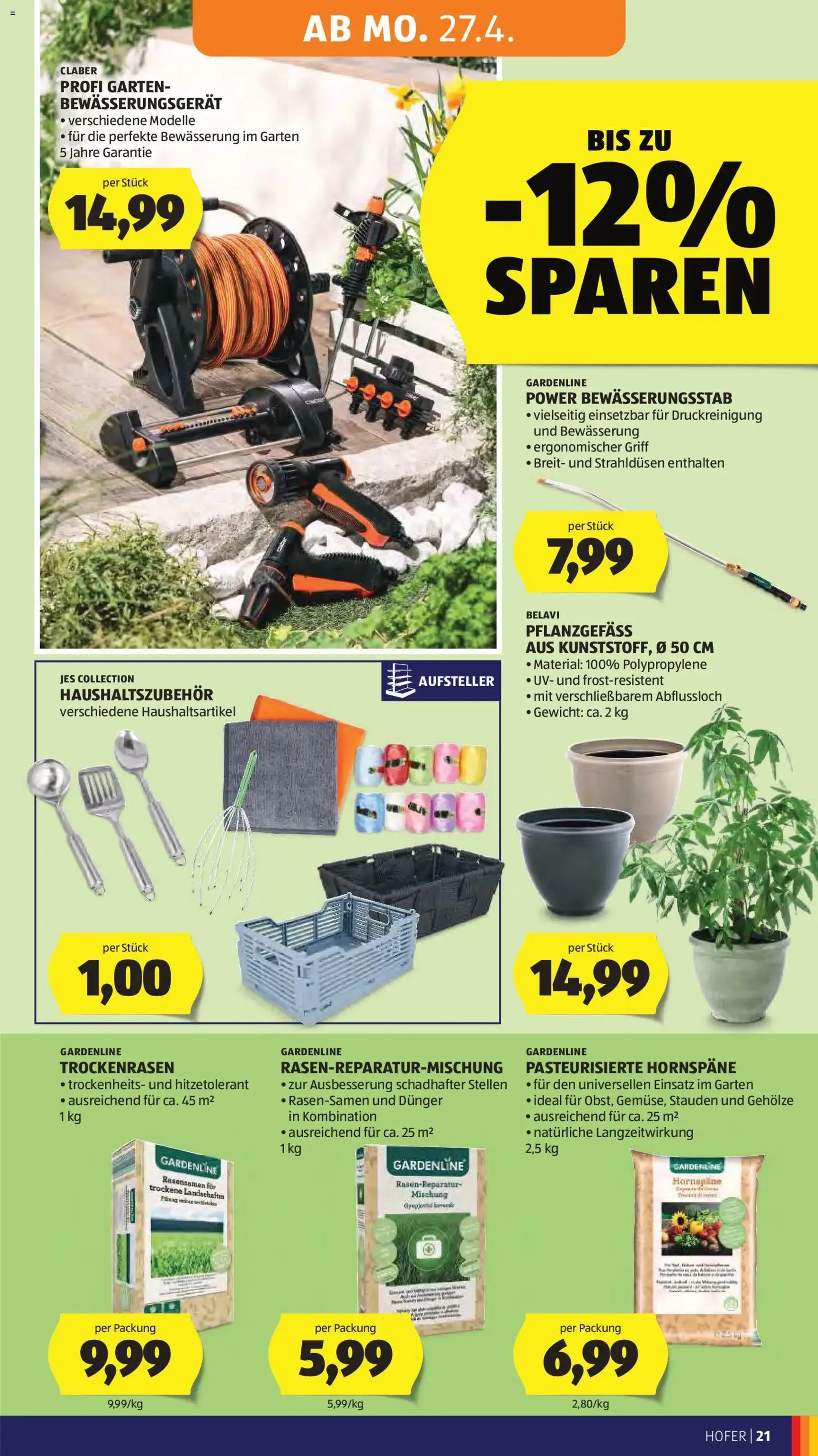 Hofer Flugblatt - Gültiger Prospekt ab 22.04.2026, Seite 25 von insgesamt 41