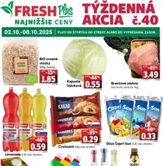 Fresh leták - náhľad letáku platný od 02.10.2025