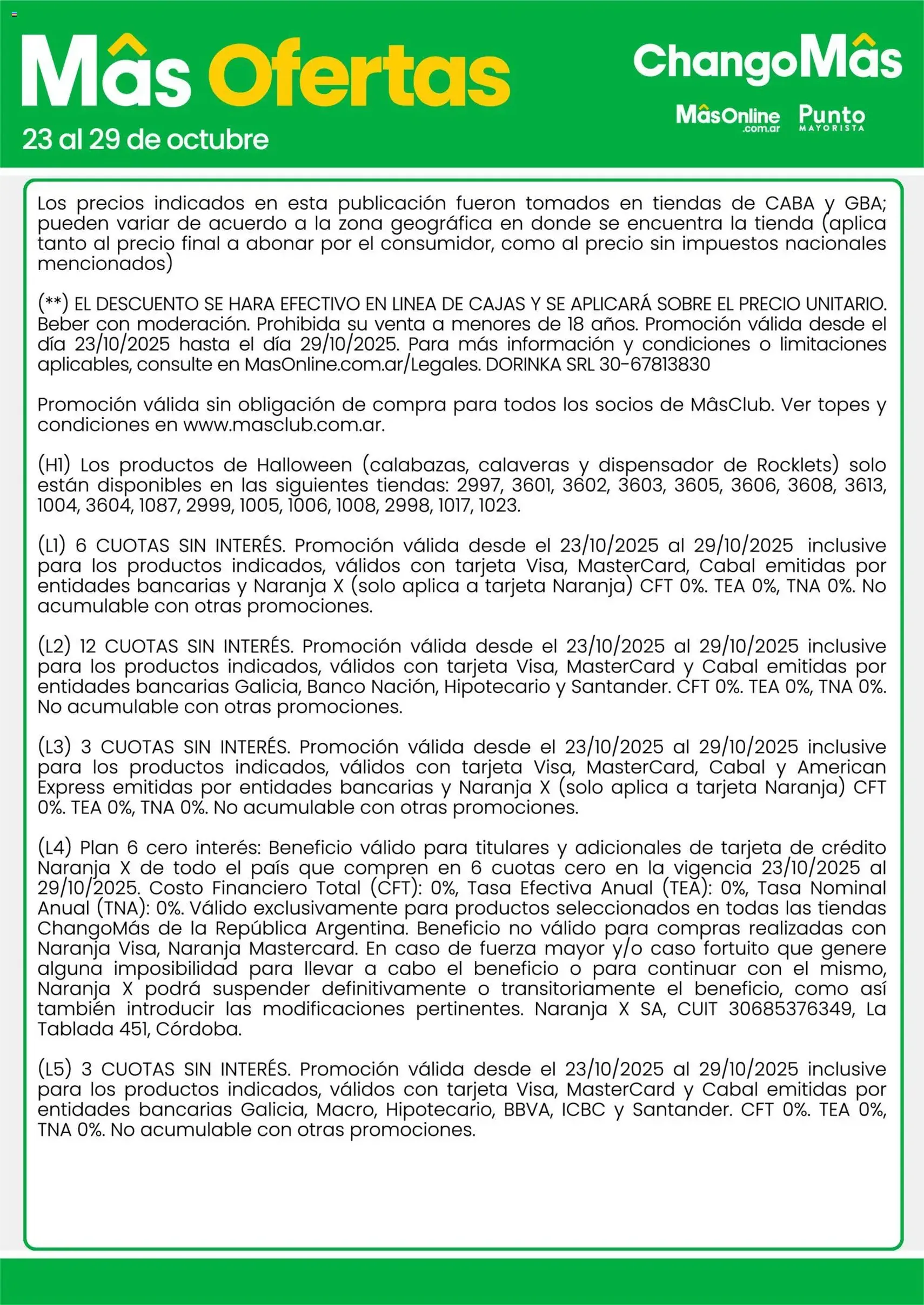 Punto Mayorista catálogo - folleto válido desde 23/10/2025 página 13 de 13 Punto Mayorista catálogo - folleto válido desde 23/10/2025 página 13 de 13