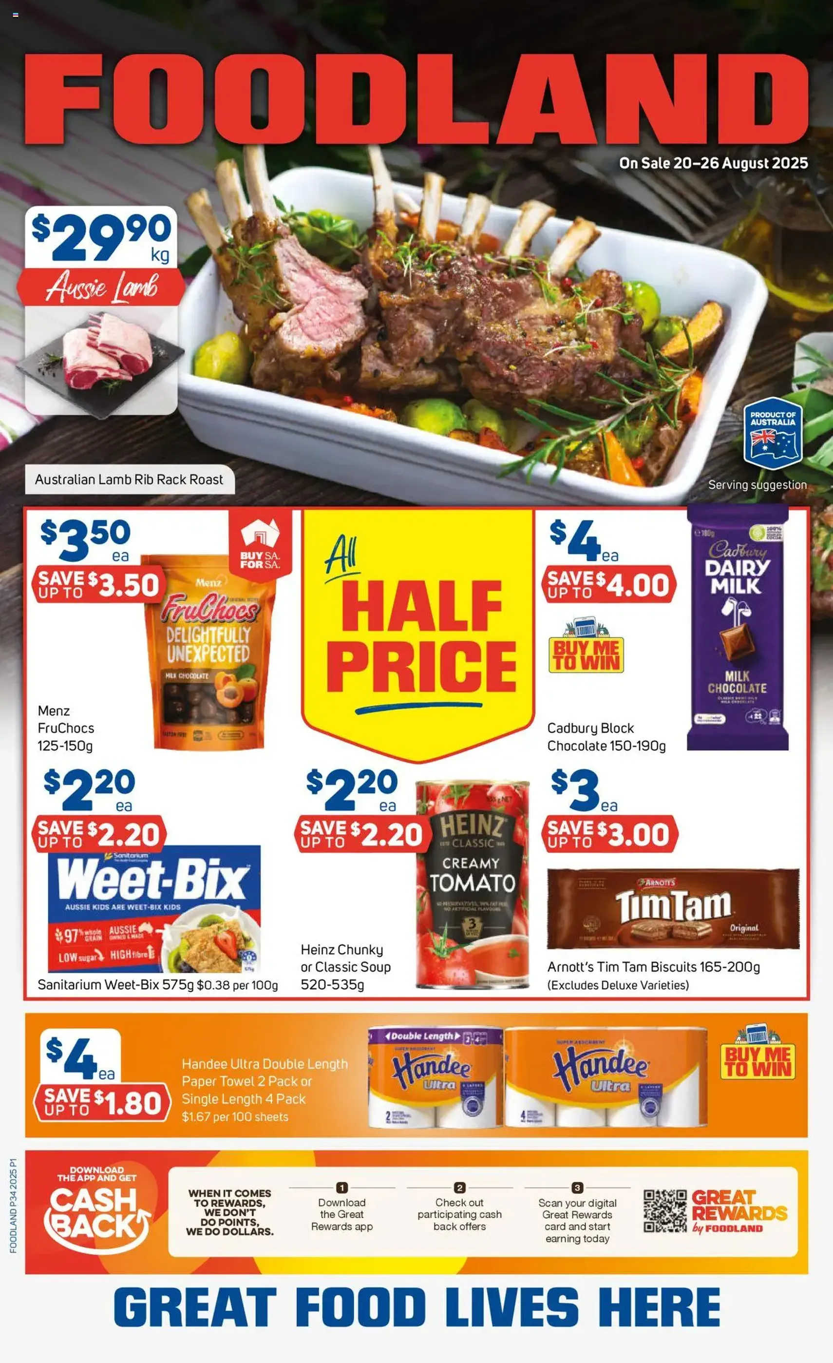 Foodland Catalogue - valid flyer from 20/08/2025, page 1 of 34 Foodland Catalogue - valid flyer from 20/08/2025, page 1 of 34