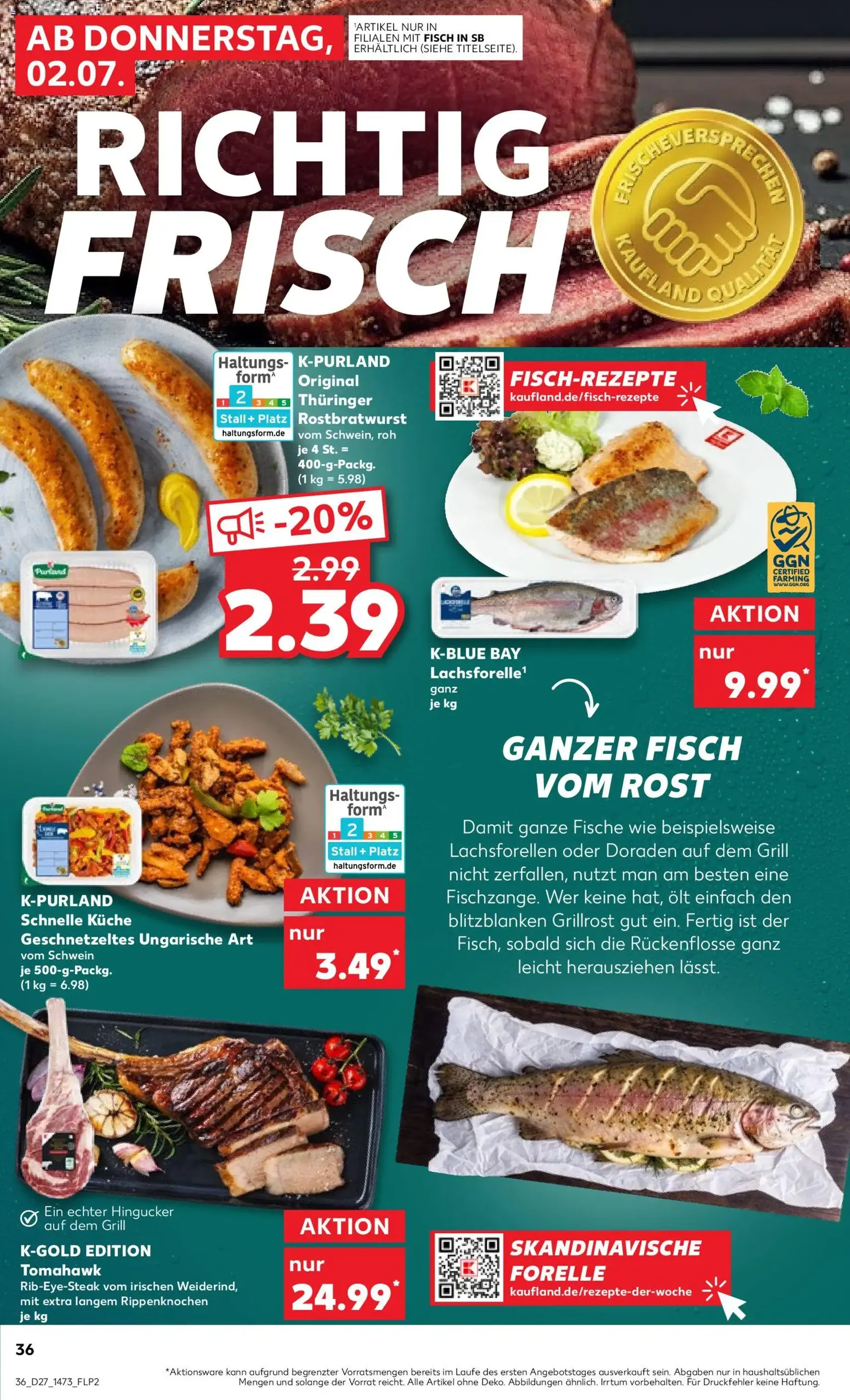 Kaufland Prospekt - Gültiger Prospekt ab 02.07.2026, Seite 36 von insgesamt 64