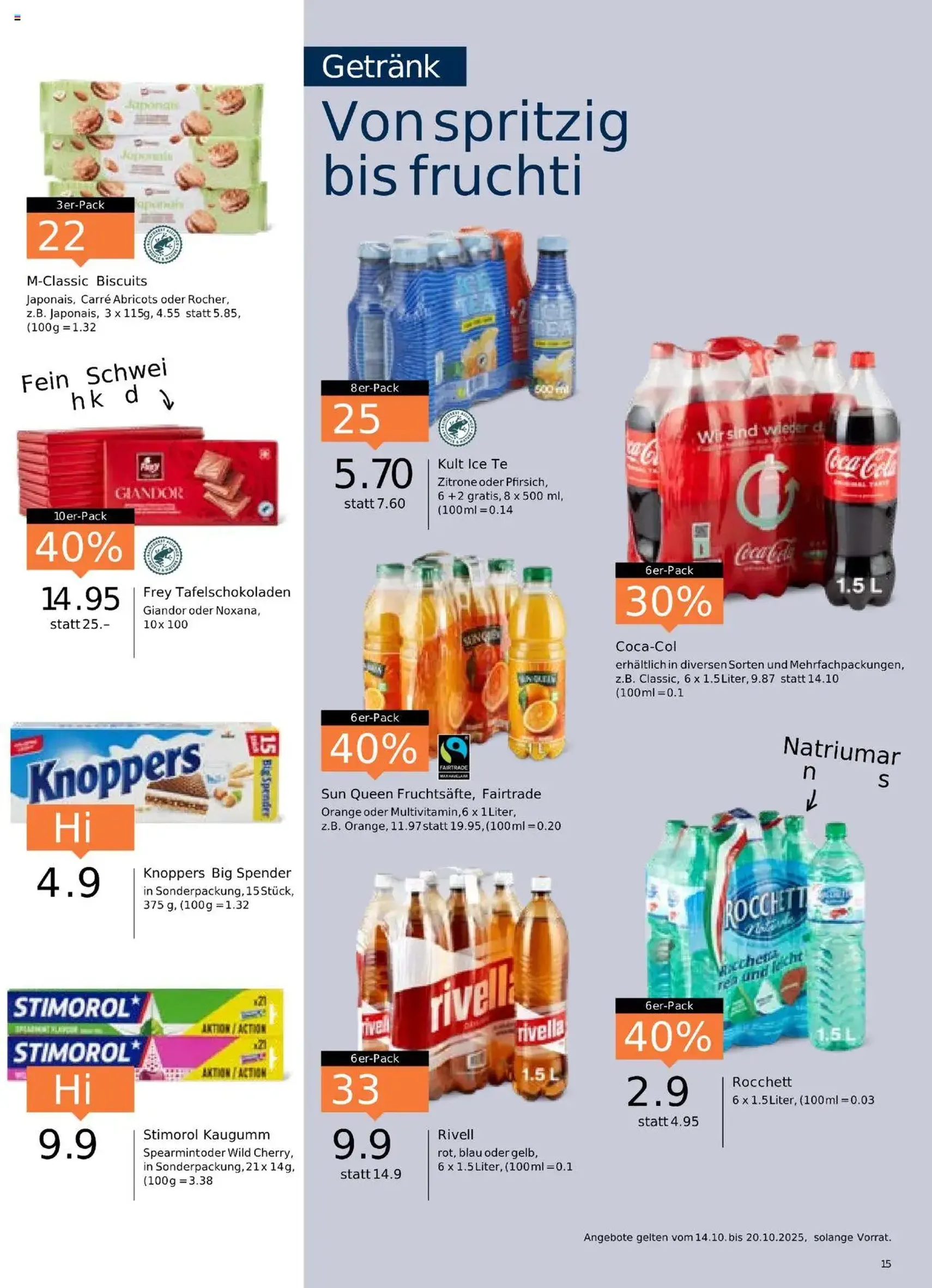 Migros Aktionen - Gültiger Prospekt ab 14.10.2025, Seite 15 von insgesamt 24 Migros Aktionen - Gültiger Prospekt ab 14.10.2025, Seite 15 von insgesamt 24