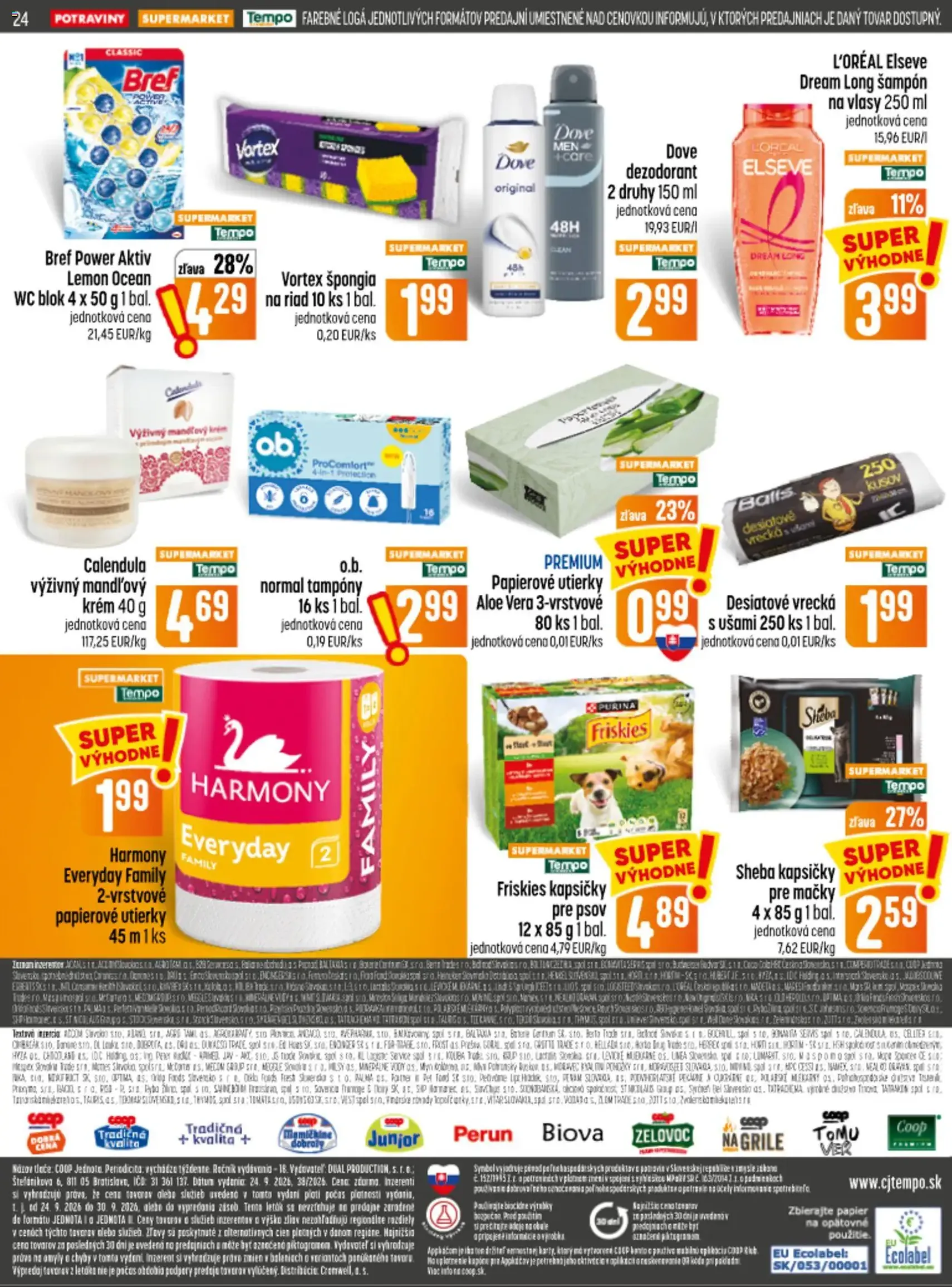 COOP Jednota leták - platný leták od 24.09.2026 strana 24 z 28