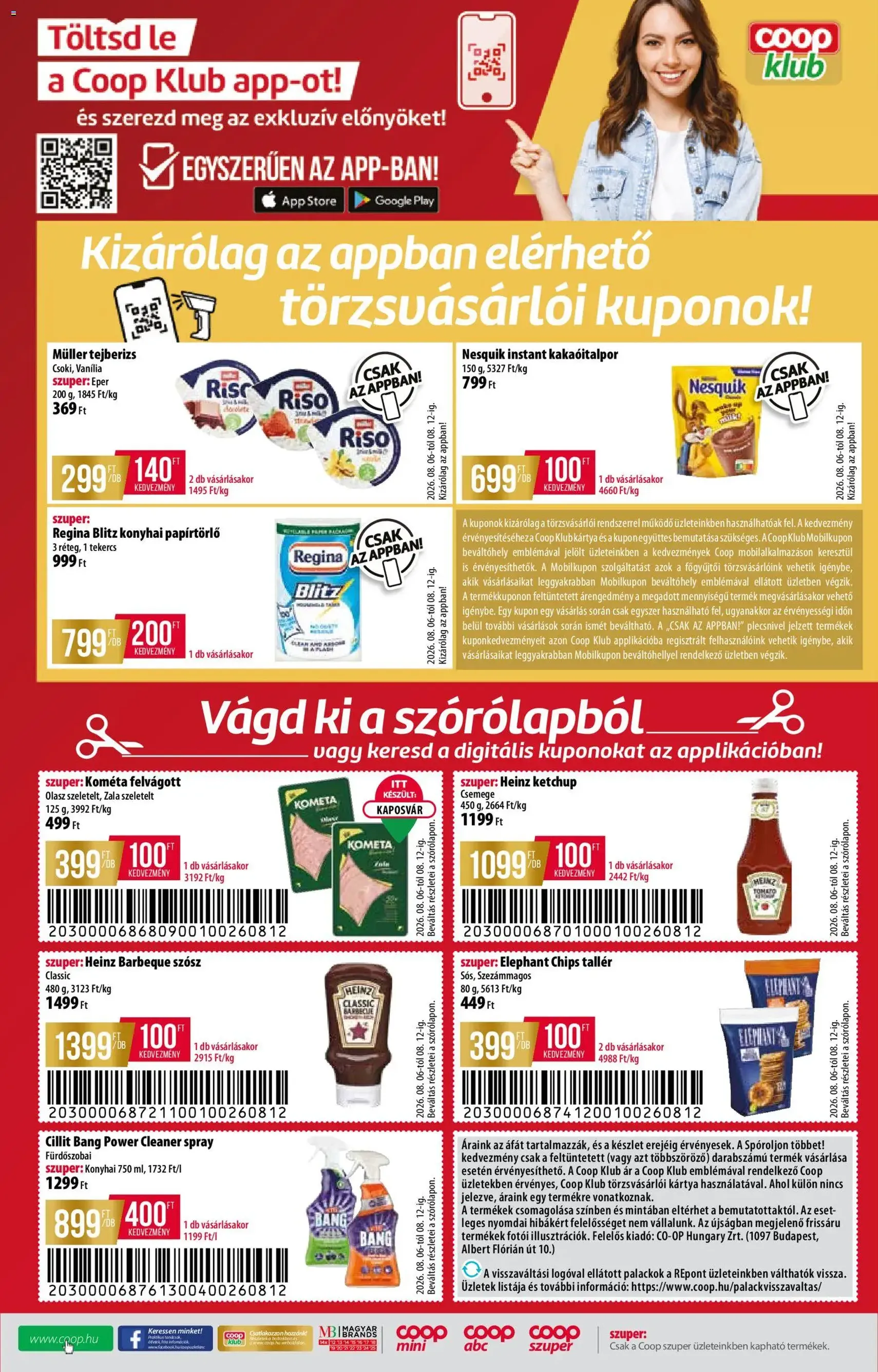COOP akciós újság - 2026.08.06. érvényes szórólap 12 oldal 12 oldalból