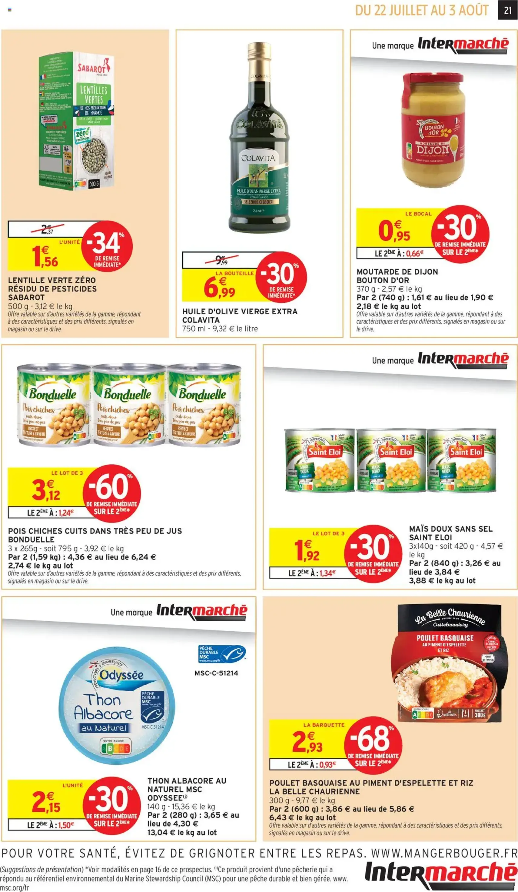Intermarché catalogue semaine 29 - brochure valable à partir du 22/07/2025, page 21 sur 32