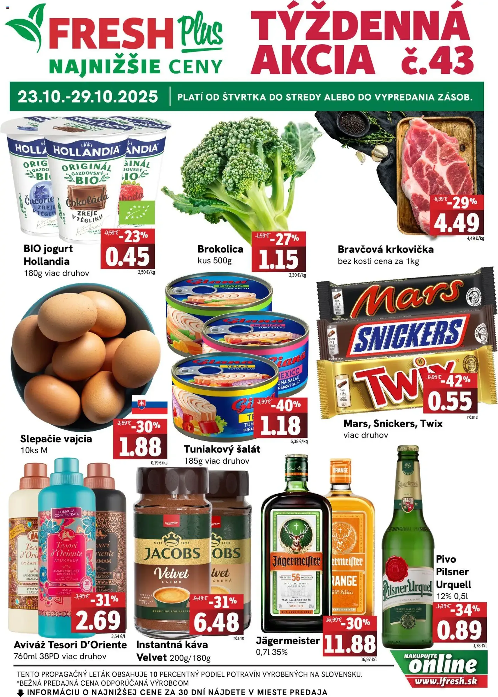 Fresh Leták - platný leták od 23.10.2025 strana 1 z 4