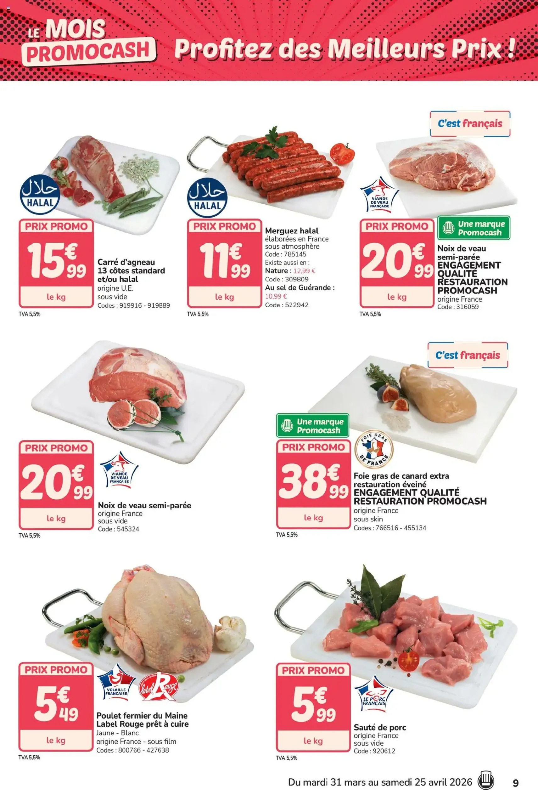 Promocash catalogue - brochure valable à partir du 31/03/2026, page 9 sur 44