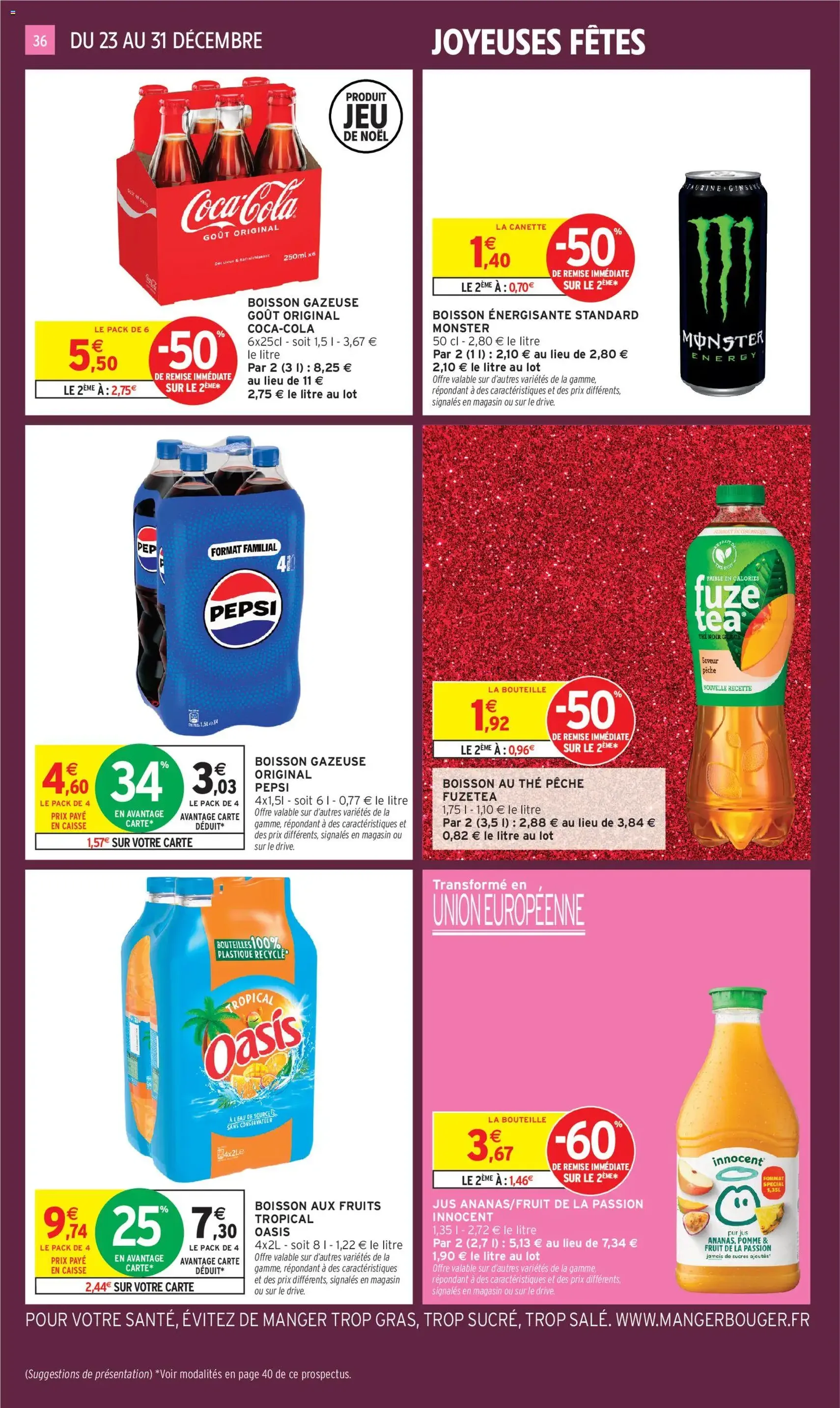 Intermarché catalogue semaine 52 - brochure valable à partir du 23/12/2025, page 36 sur 44