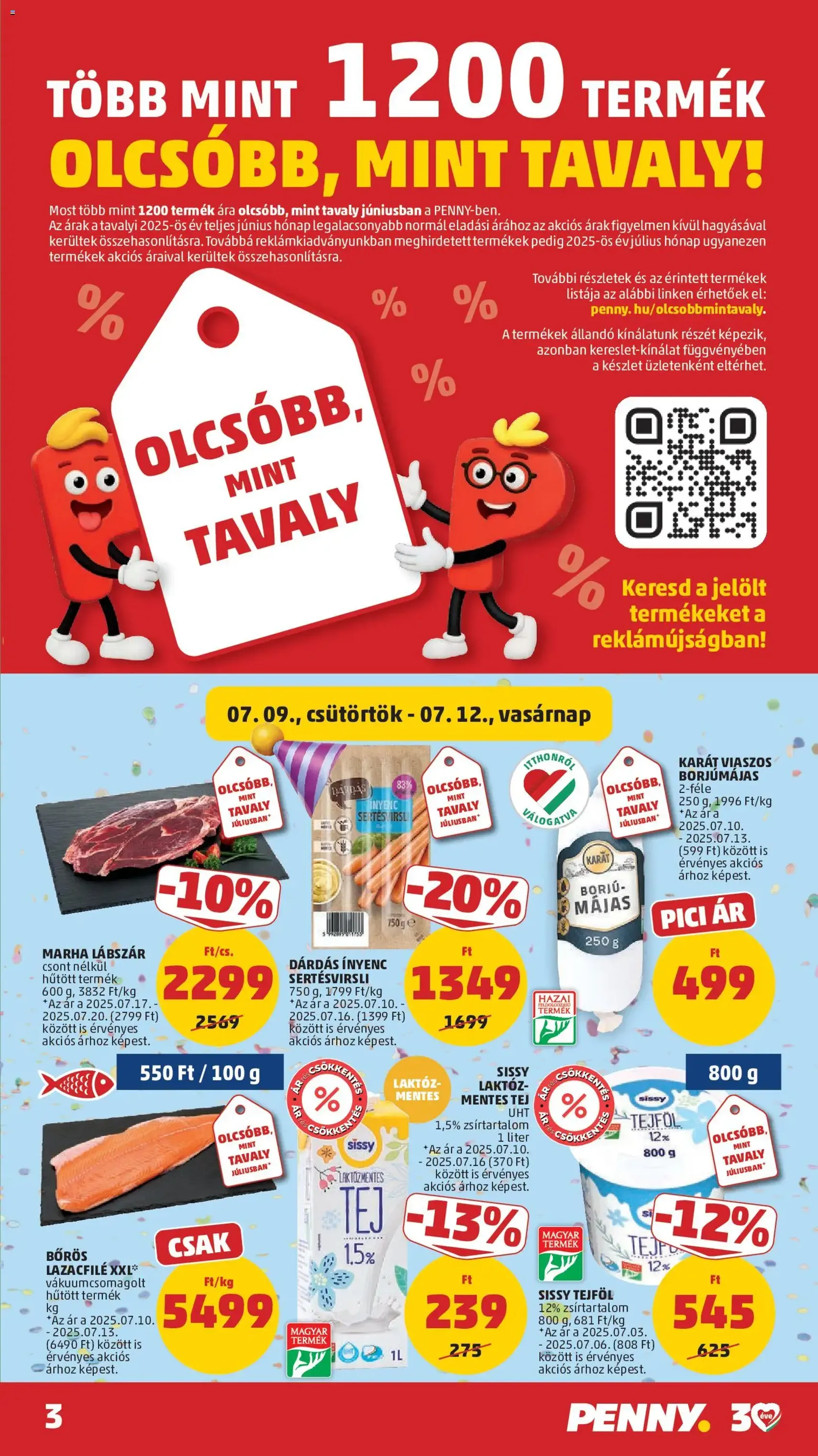 PENNY akciós újság - 2026.07.09. érvényes szórólap 3 oldal 42 oldalból