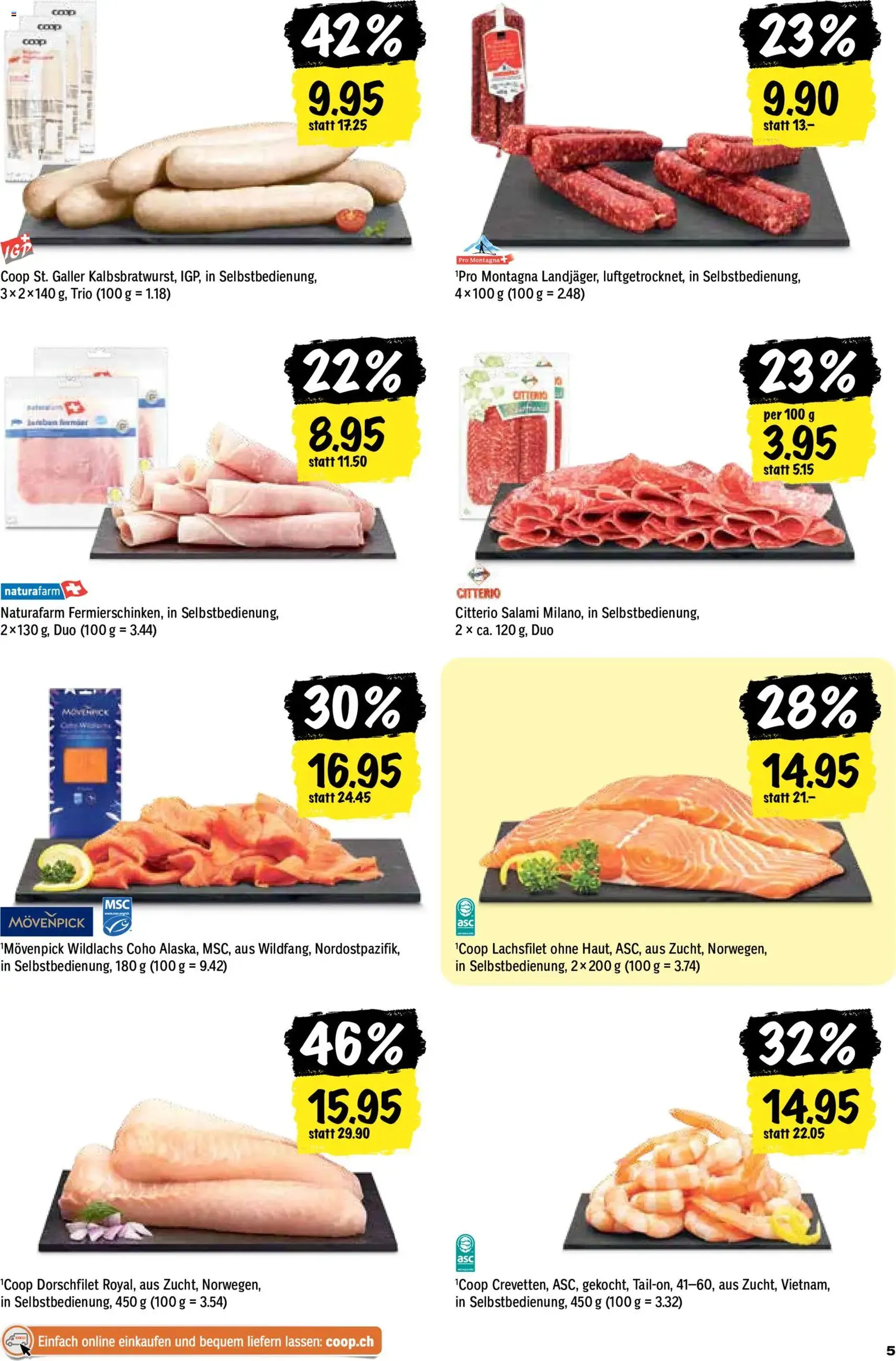 Coop aktionen - Gültiger Prospekt ab 01.10.2026, Seite 5 von insgesamt 24