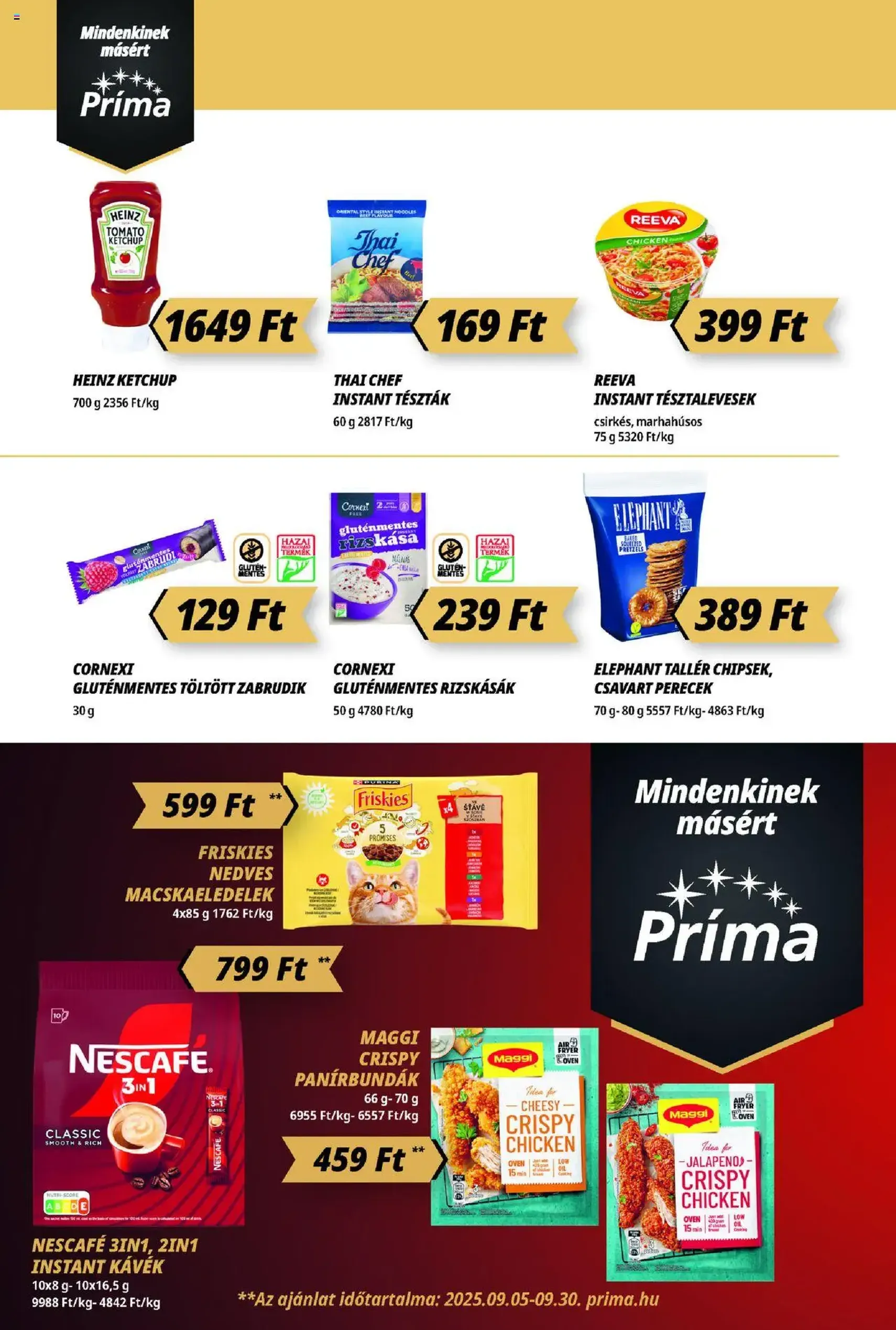 CBA Príma Akciós újság - 2025.09.18. érvényes szórólap 8 oldal 12 oldalból