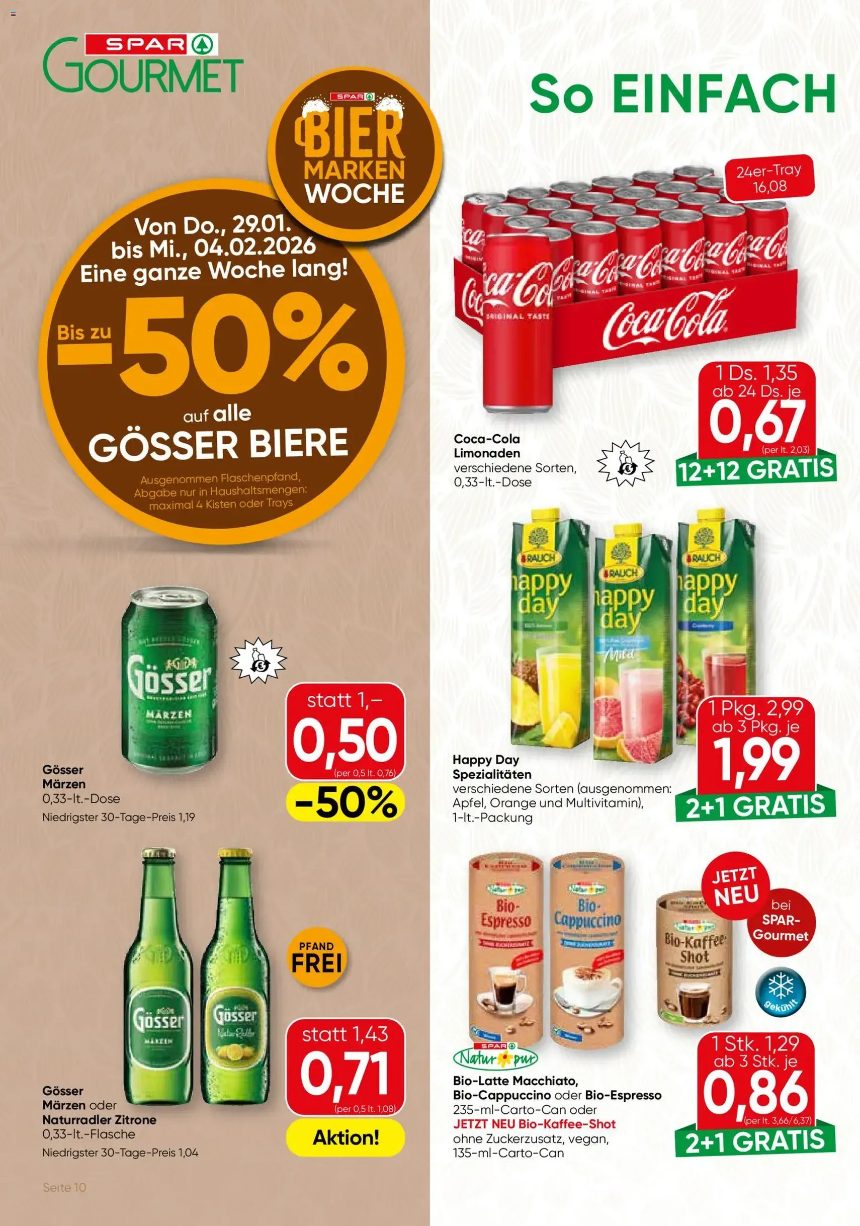 SPAR Gourmet Flugblatt - Gültiger Prospekt ab 29.01.2026, Seite 10 von insgesamt 12