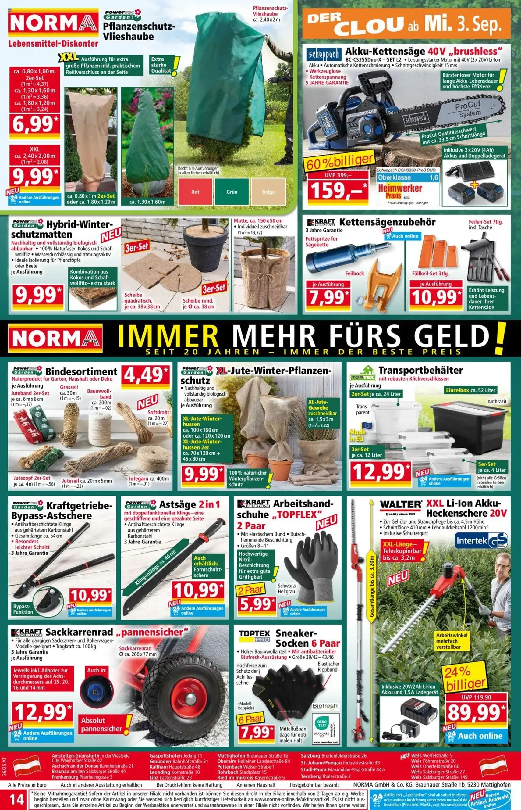 Norma Flugblatt - Gültiger Prospekt ab 01.09.2025, Seite 14 von insgesamt 18 Norma Flugblatt - Gültiger Prospekt ab 01.09.2025, Seite 14 von insgesamt 18