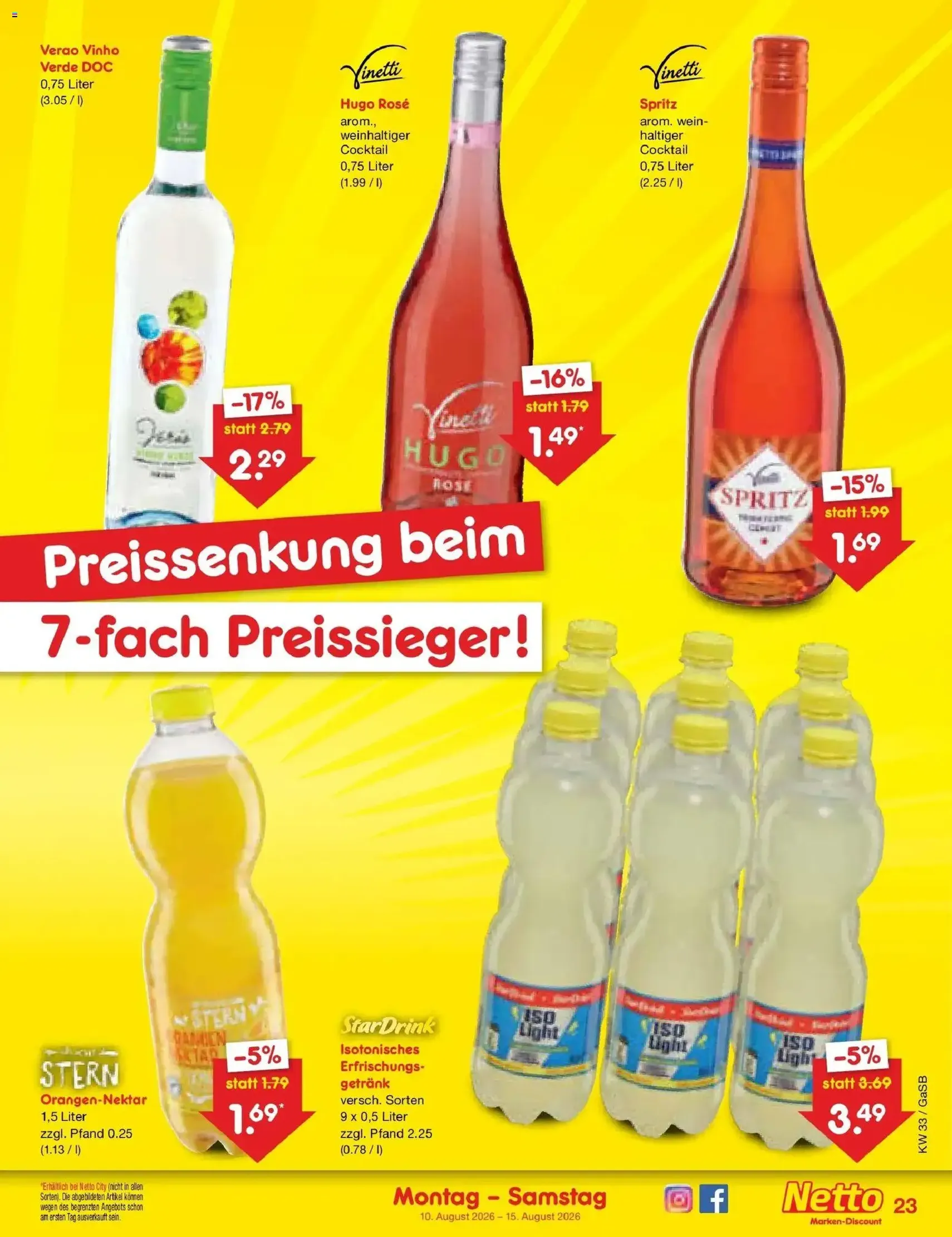 Netto Marken-Discount Prospekt - Gültiger Prospekt ab 10.08.2026, Seite 33 von insgesamt 63