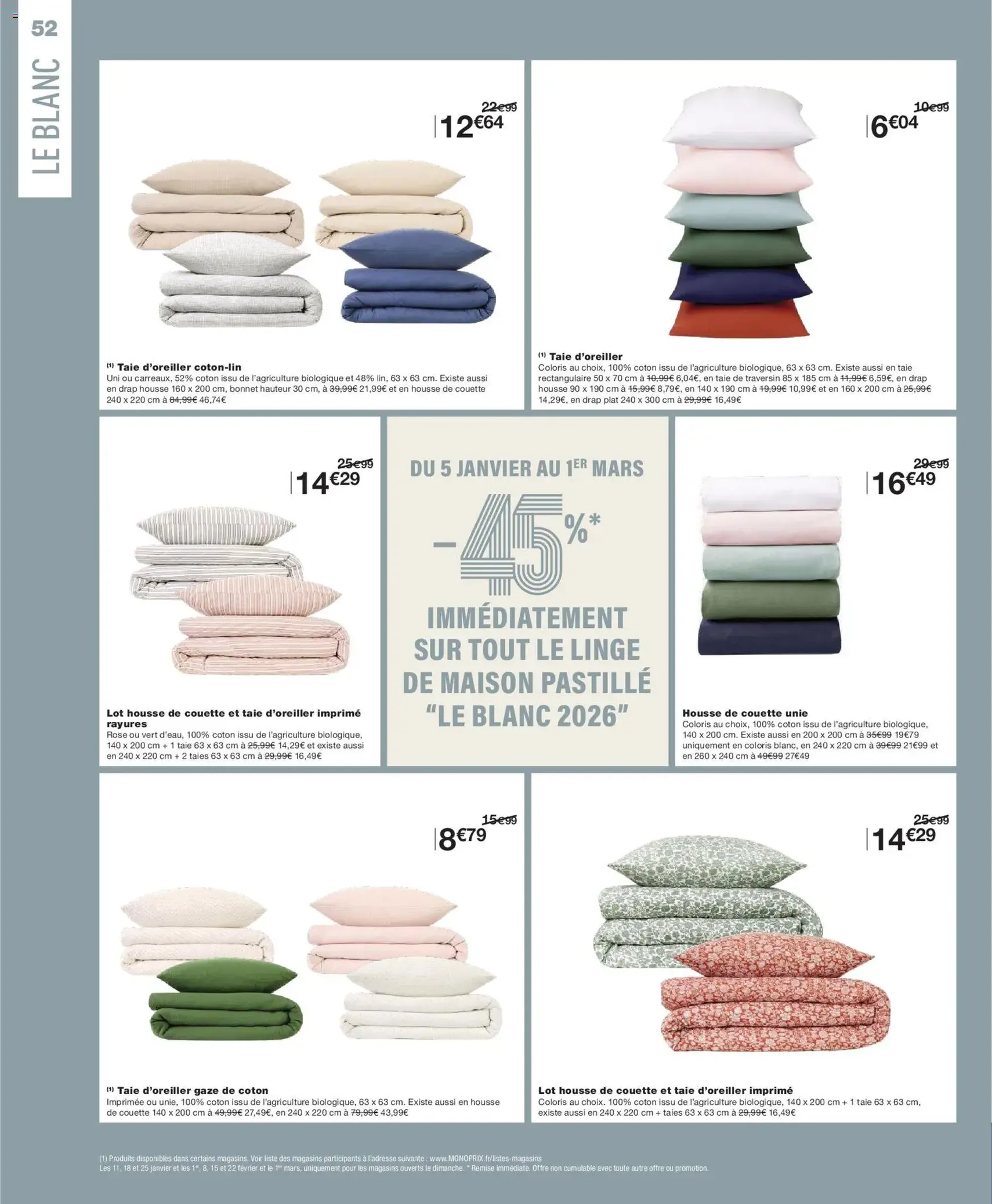 Monoprix catalogue - brochure valable à partir du 01/01/2026, page 52 sur 69