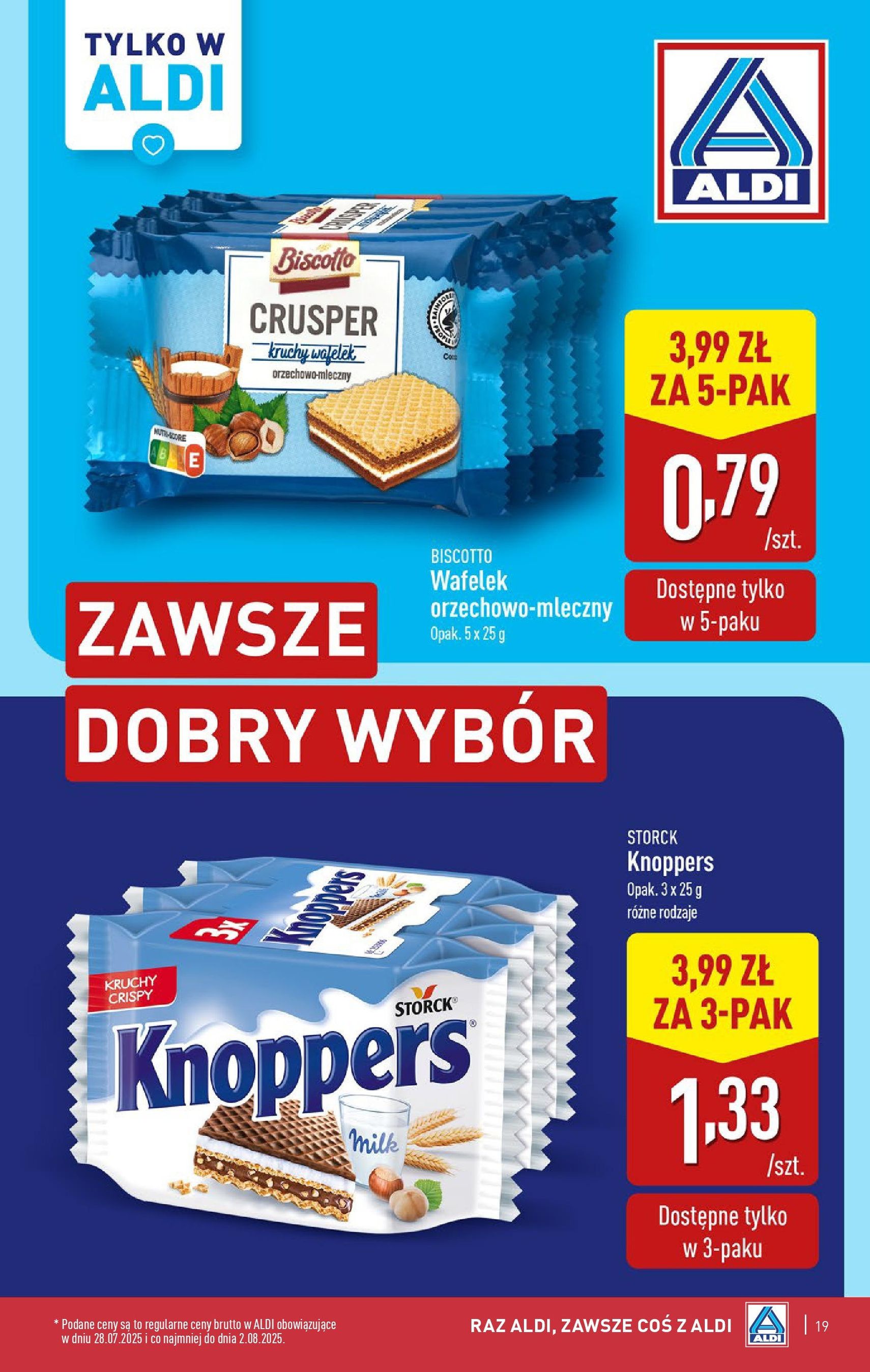 Aldi Gazetka - ważny gazetka od 28.07.2025 strona 19 z 42 Aldi Gazetka - ważny gazetka od 28.07.2025 strona 19 z 42