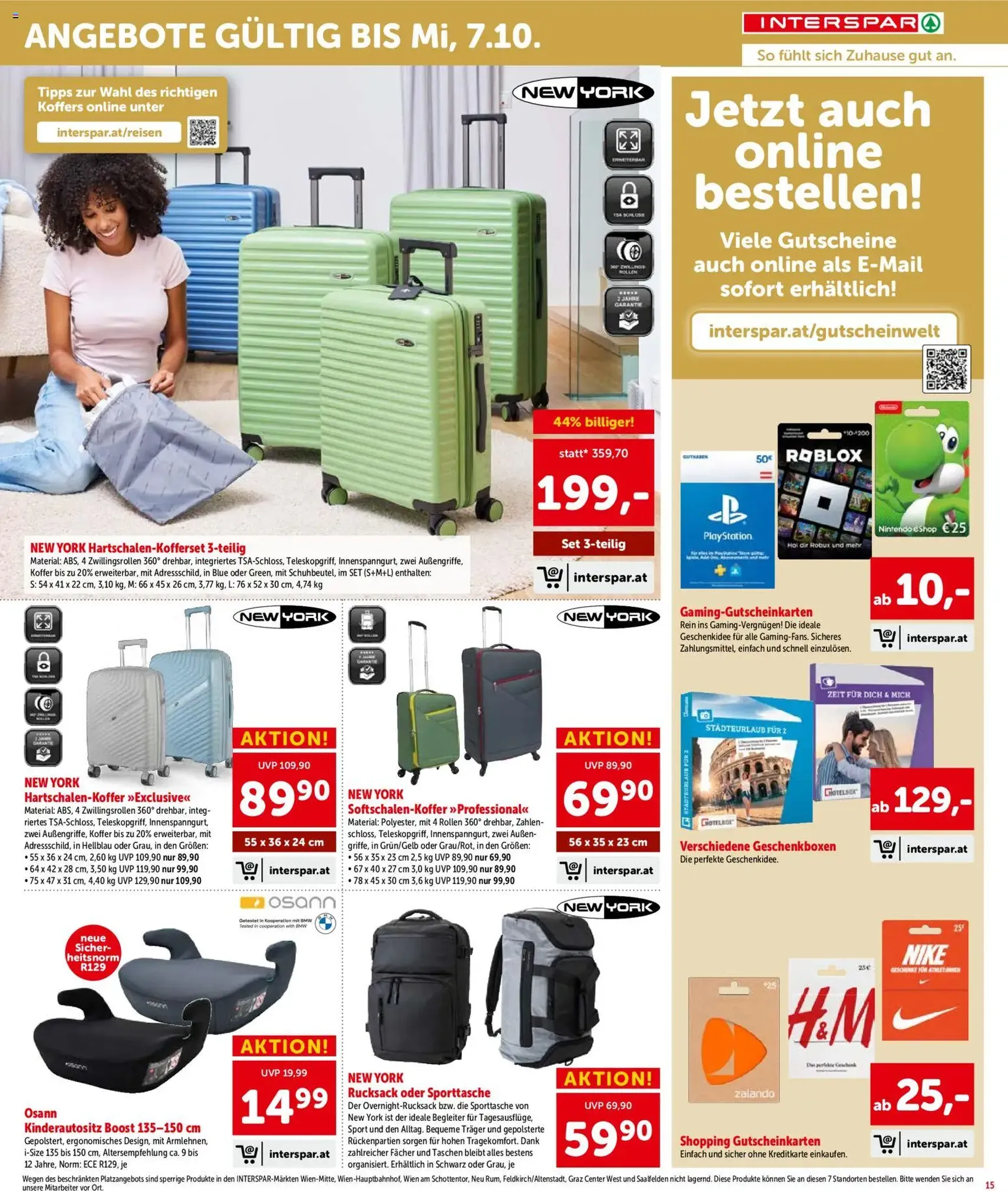 Interspar - Flugblatt - Gültiger Prospekt ab 17.09.2026, Seite 15 von insgesamt 16