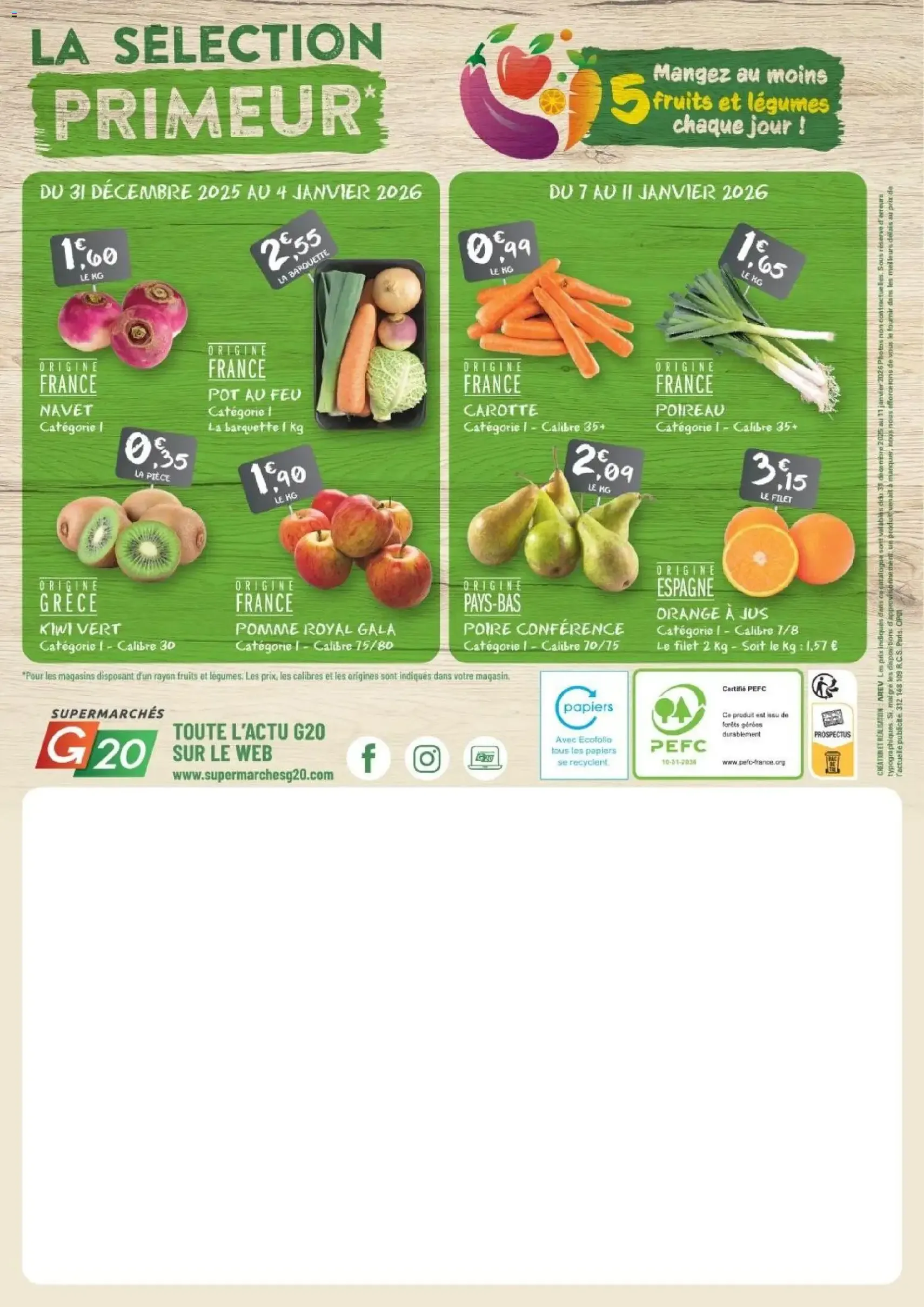 G20 Supermarchés catalogue - brochure valable à partir du 31/12/2025, page 16 sur 16