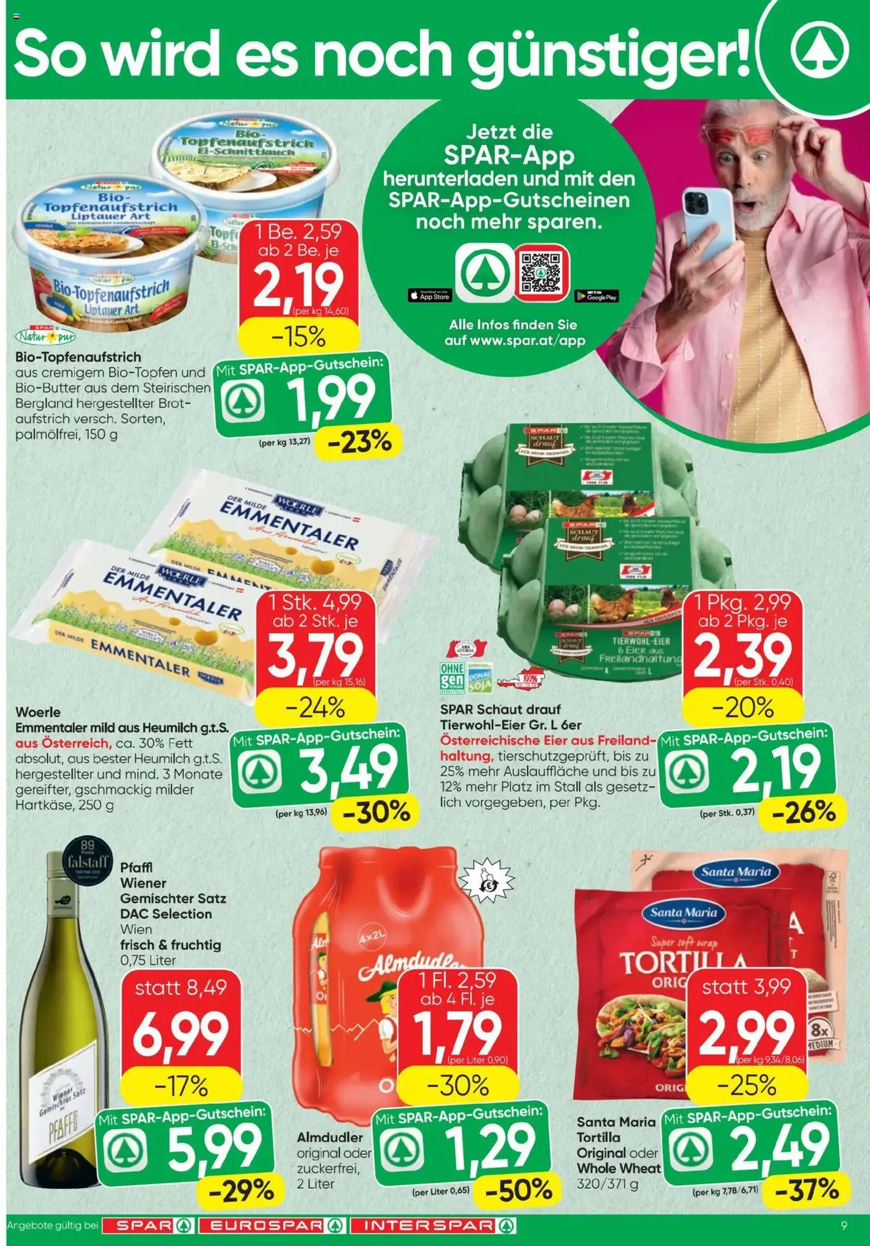 Spar Flugblatt - Gültiger Prospekt ab 09.10.2025, Seite 9 von insgesamt 24