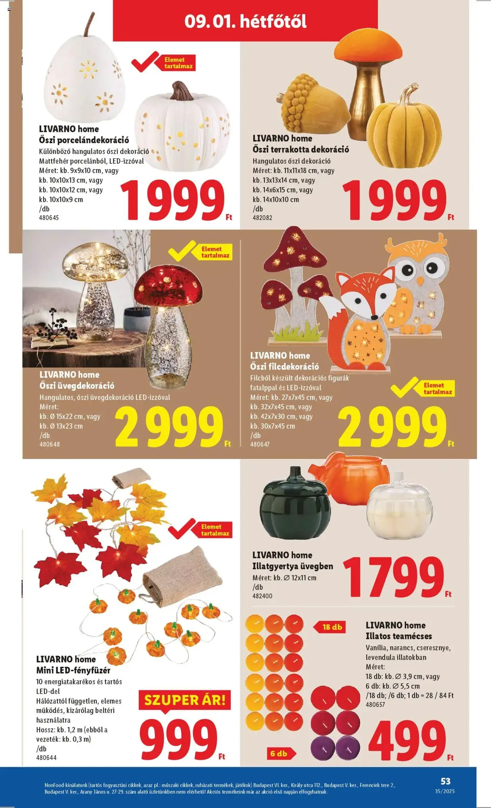 Lidl Akciós újság - 2025.08.28. érvényes szórólap 53 oldal 76 oldalból Lidl Akciós újság - 2025.08.28. érvényes szórólap 53 oldal 76 oldalból