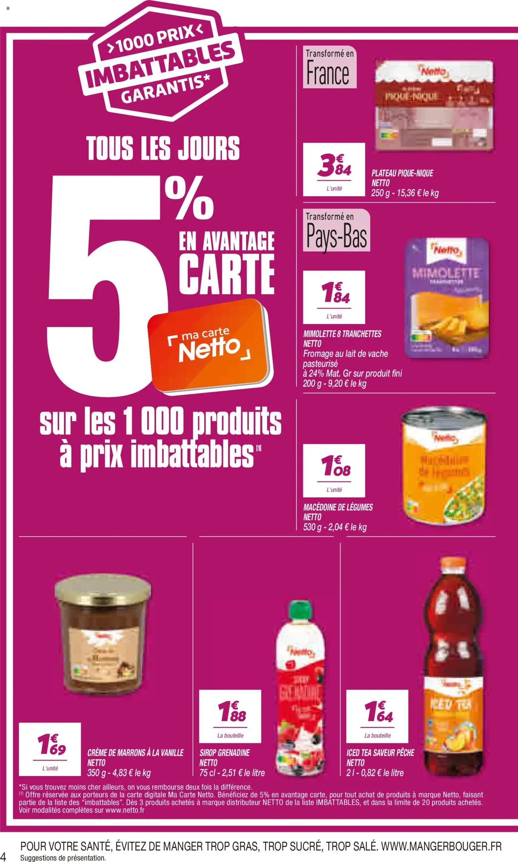 Netto catalogue - brochure valable à partir du 21/07/2026, page 4 sur 20