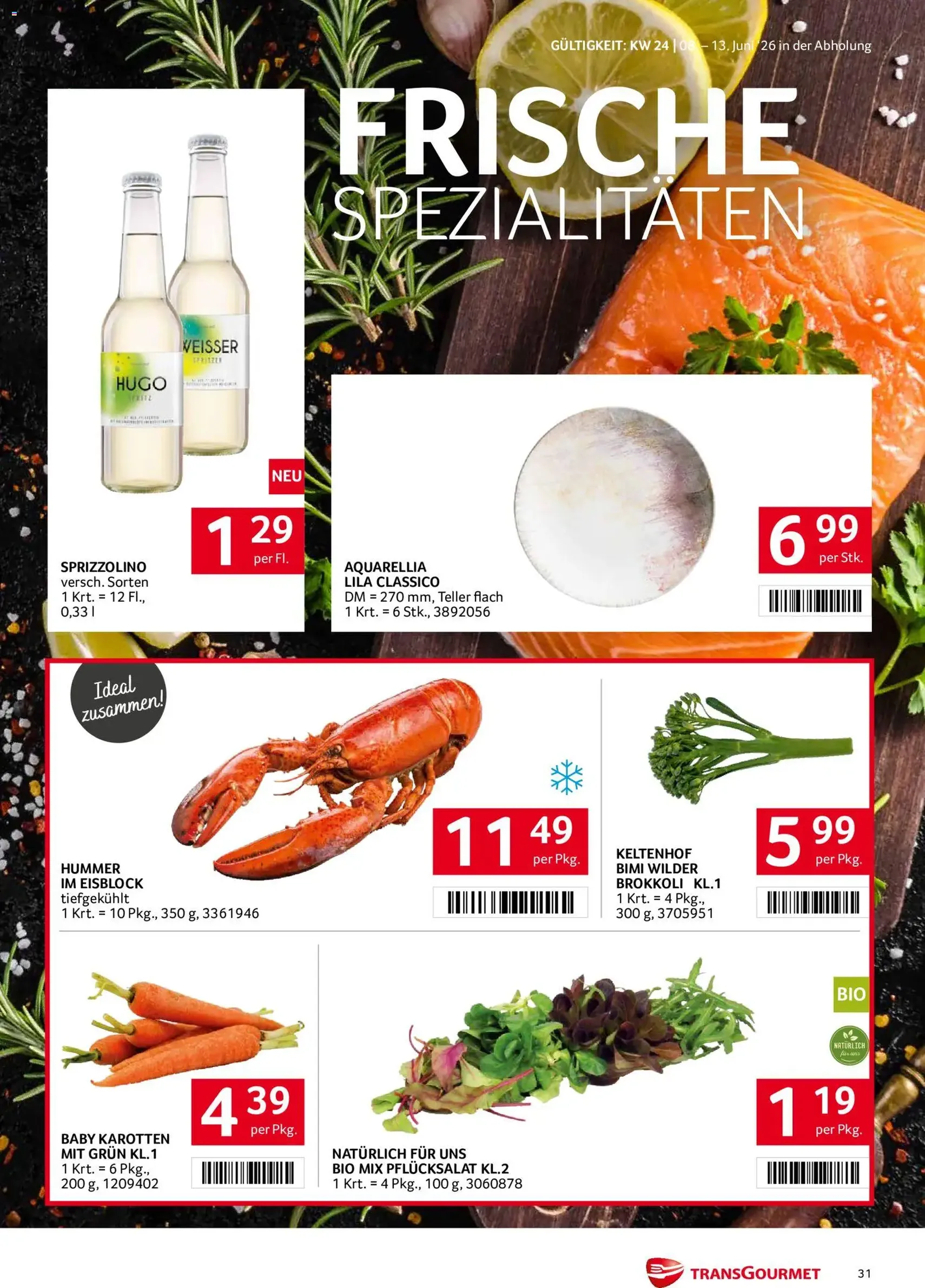 Transgourmet Flugblatt - Gültiger Prospekt ab 08.06.2026, Seite 31 von insgesamt 36